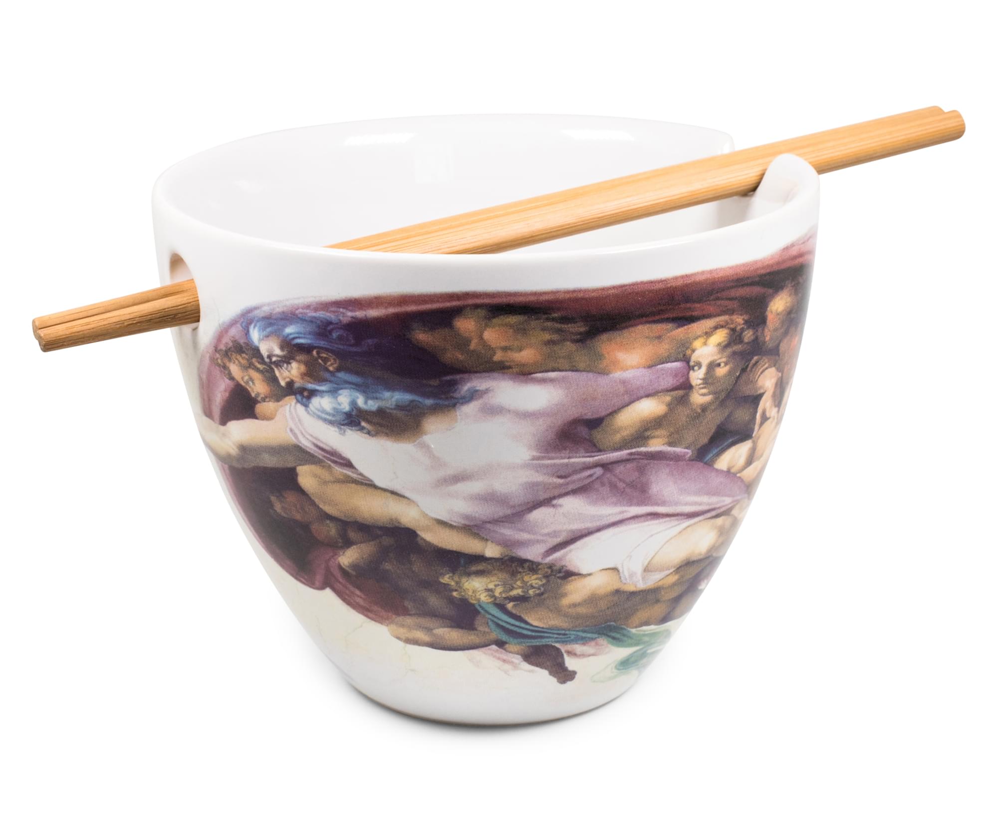 Bowl Bop Sistine Chapel Japanese Dinner Set , 16-Ounce Ramen Bowl, Chopsticks