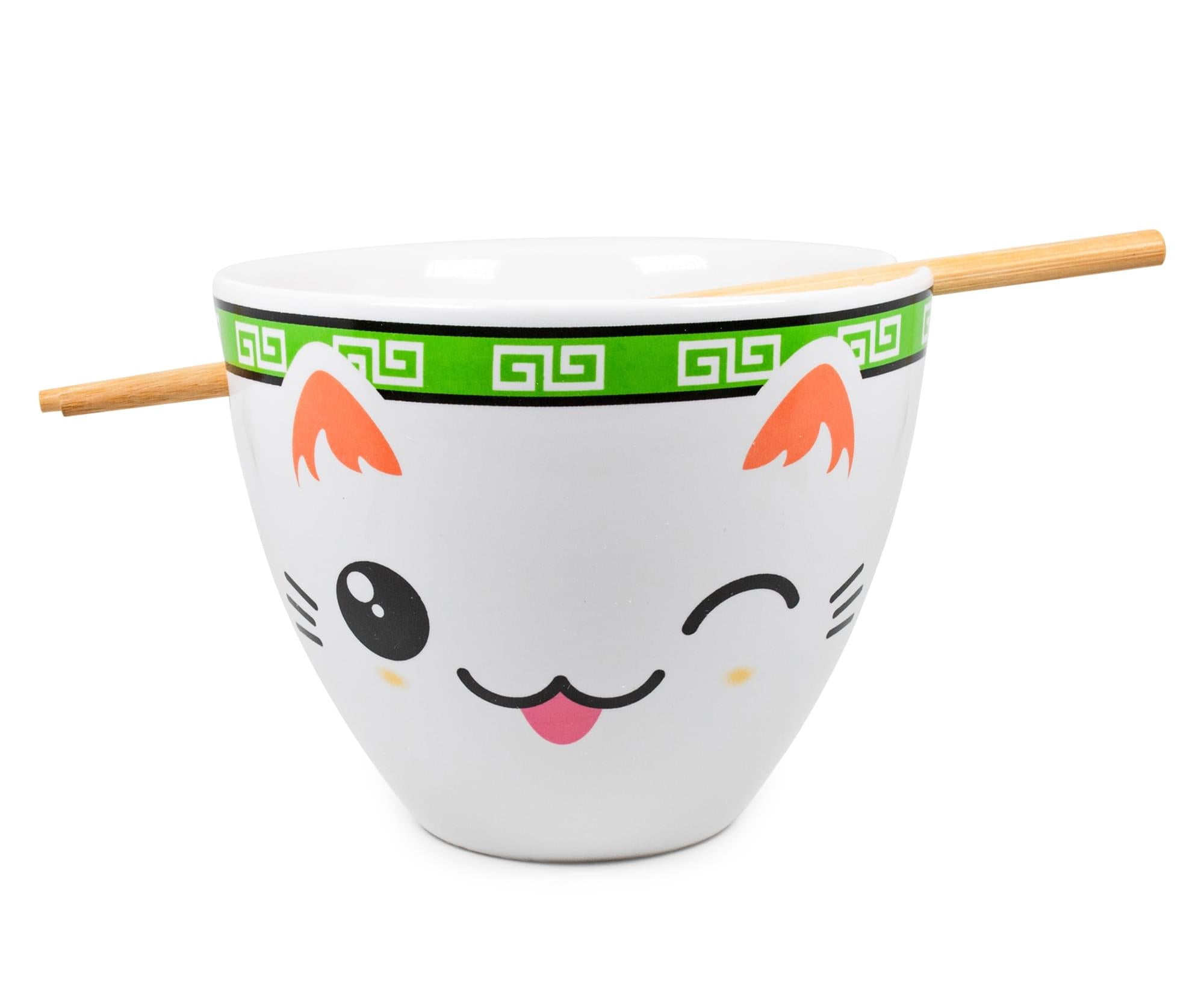 Bowl Bop Miso Happy Japanese Dinnerware Set , 16-Ounce Ramen Bowl, Chopsticks