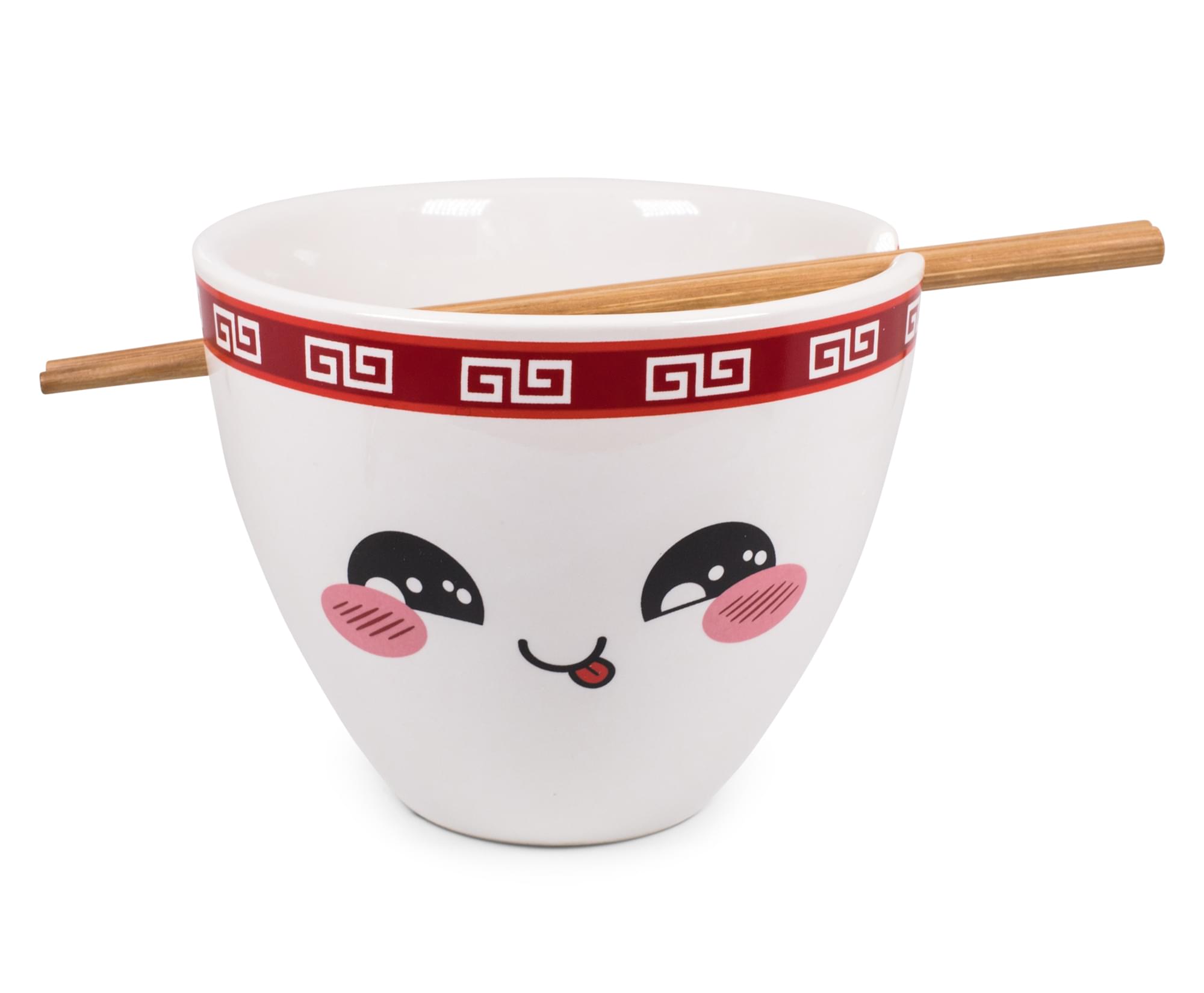 Bowl Bop Tso Hungry Japanese Dinnerware Set , 16-Ounce Ramen Bowl, Chopsticks