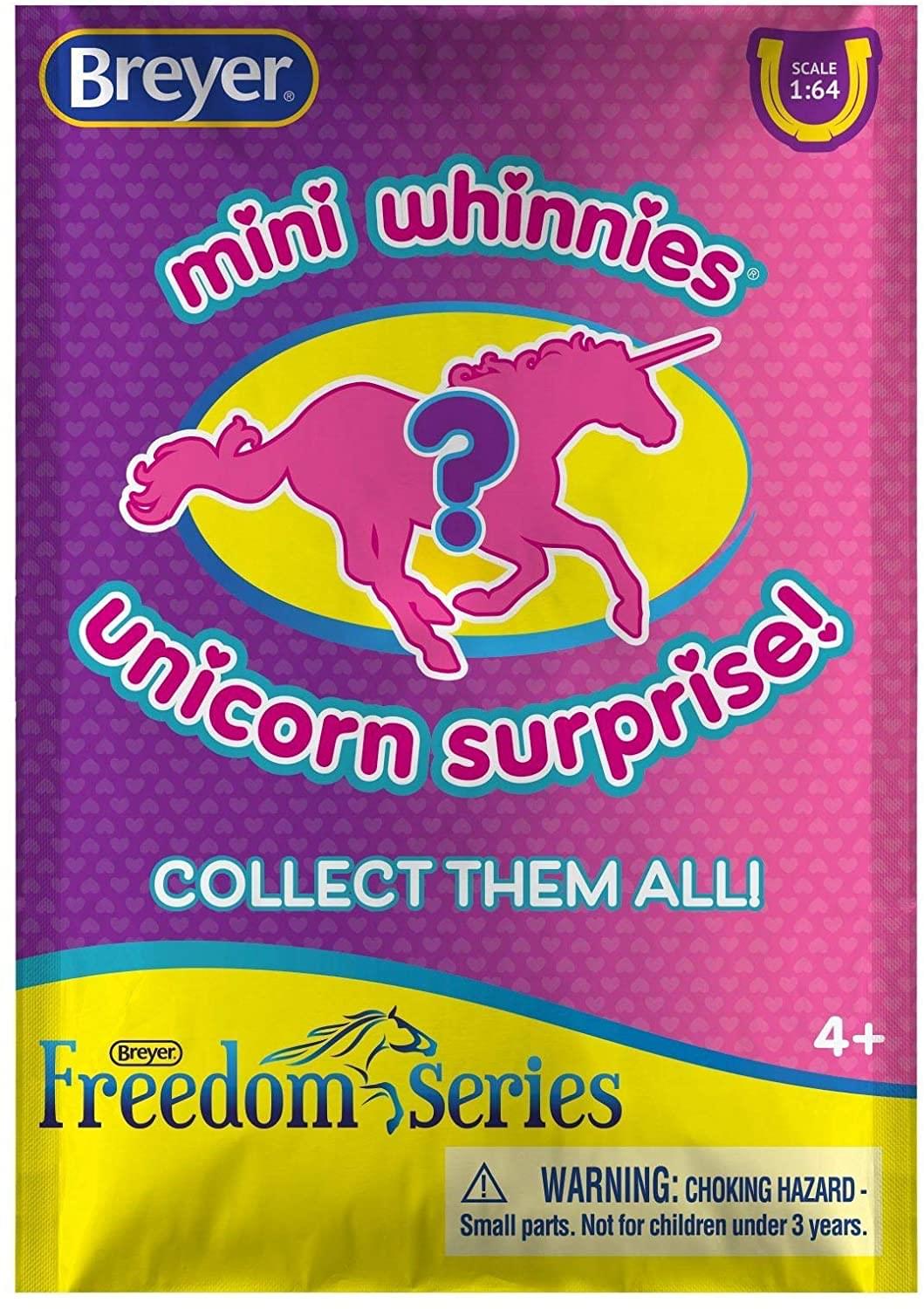 Breyer Mini Whinnies 1:64 Scale Unicorn Surprise , One Random