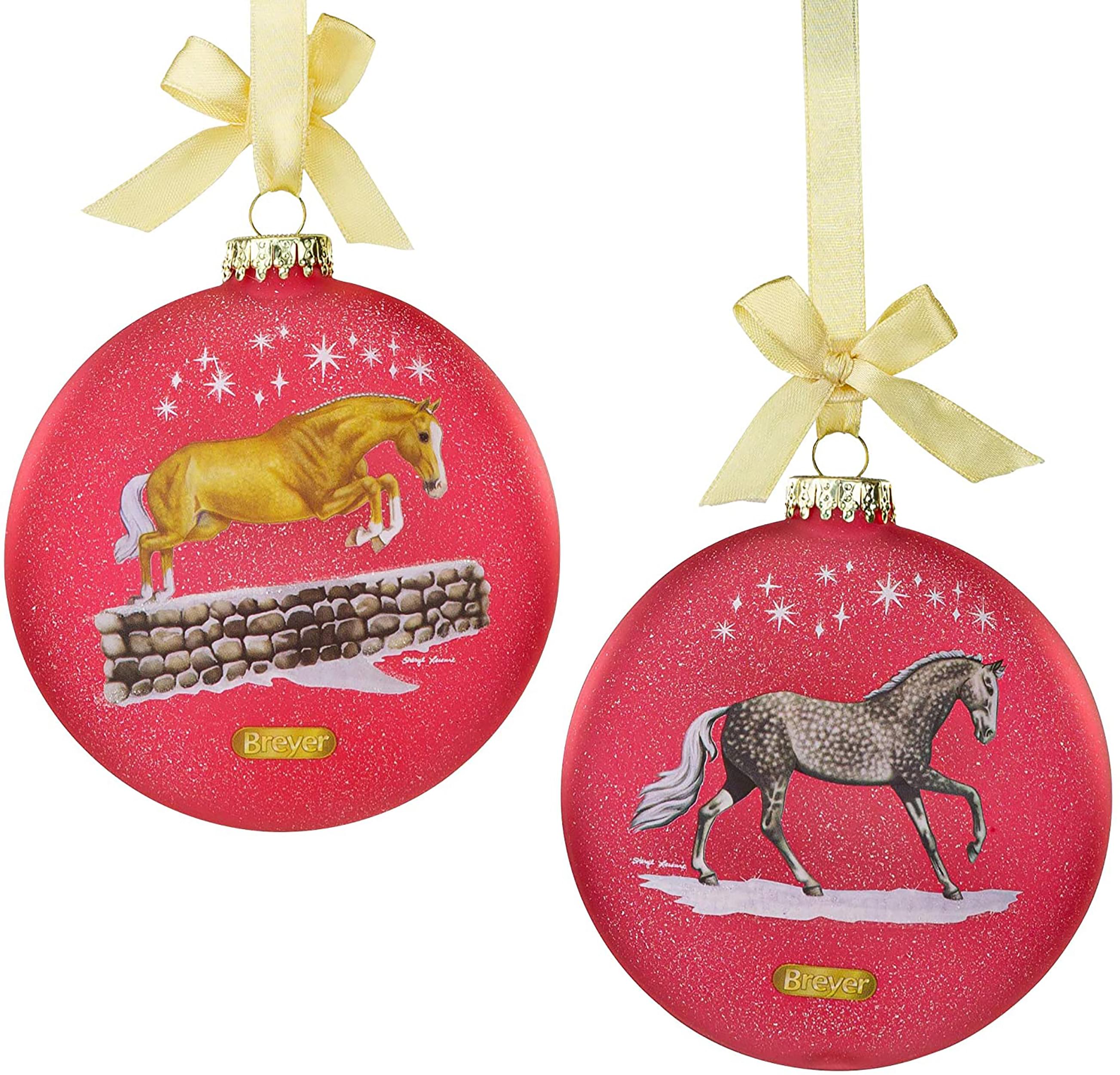 Breyer 2021 Artist Signature Holiday Ornament , Thoroughbred And Warmblood