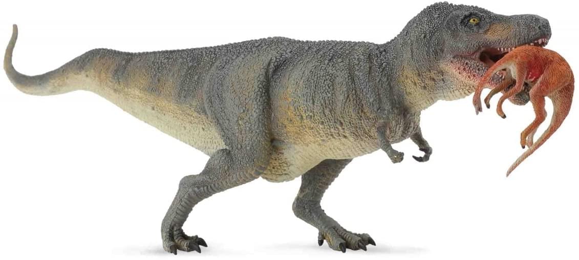 CollectA Prehistoric Life Collection Miniature Figure , Tyrannosaurus Rex W/Prey
