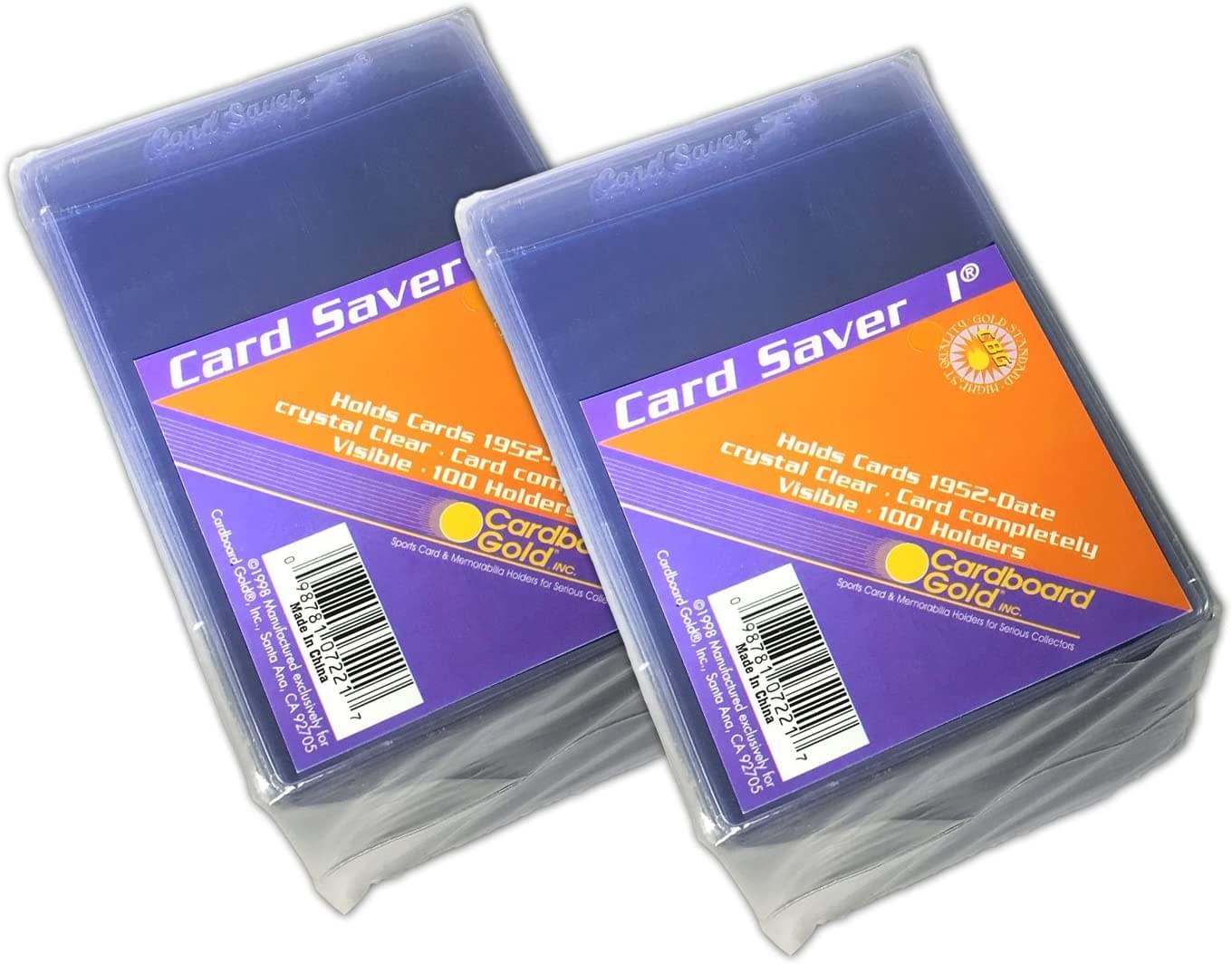 Card Saver 1 Semi-Rigid Trading Card Holders , 1 Pack Box Of 200