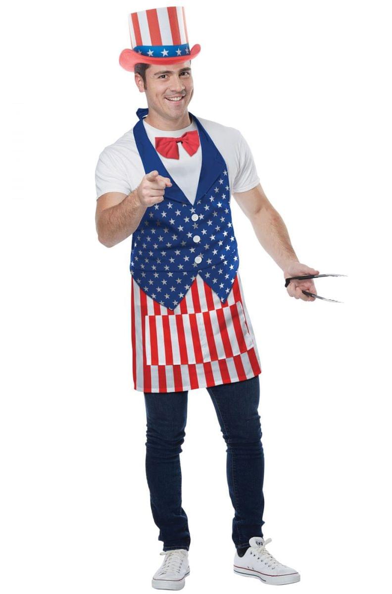 4th Of July Apron Adult Costume Set, One Size