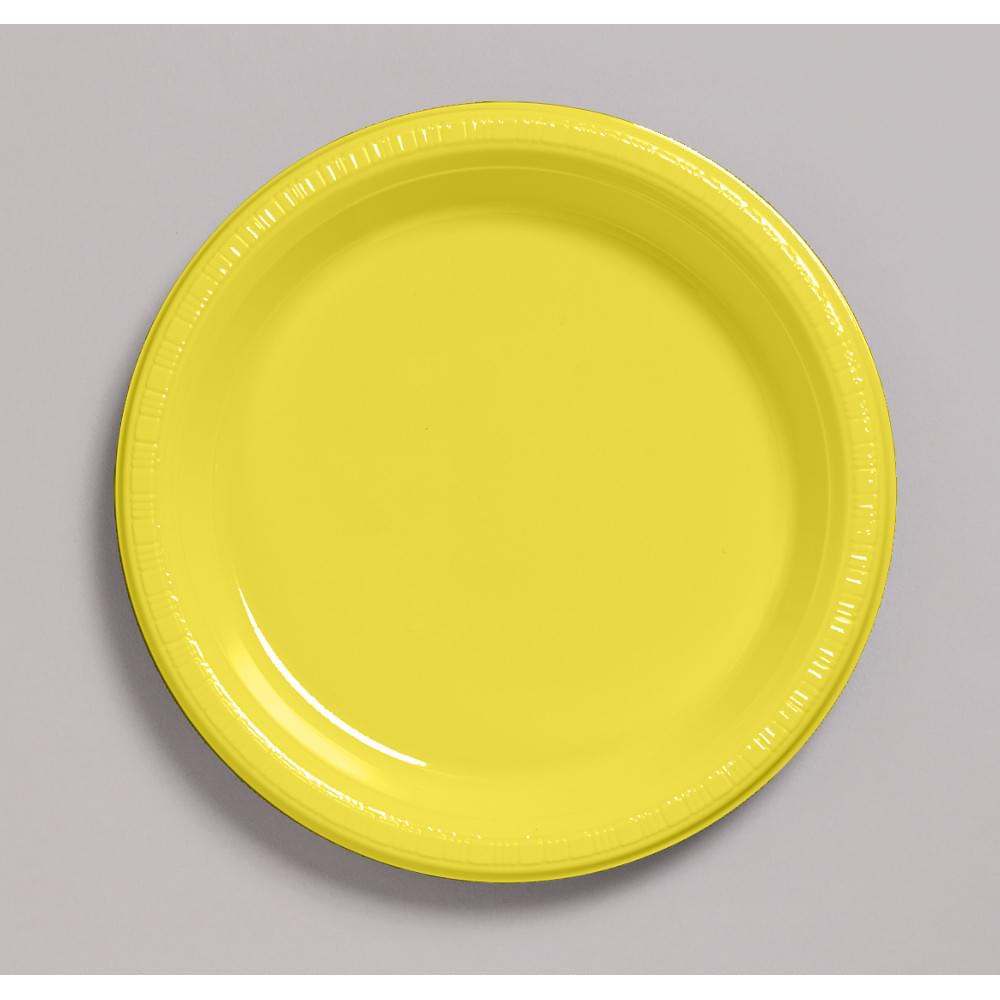 Touch Of Color 20 Count 7 Heavy Duty Plastic Plates Mimosa