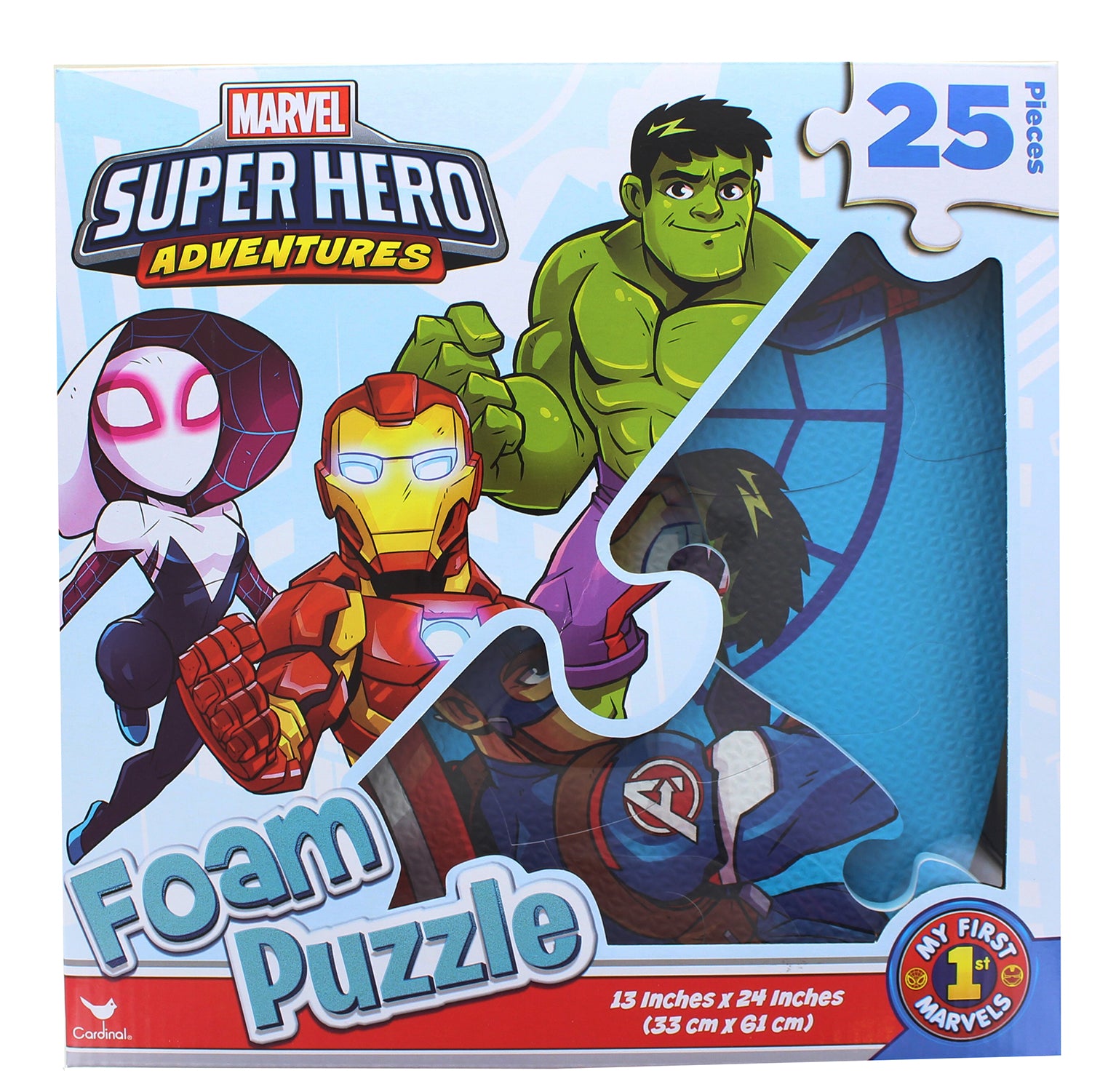 Marvel Super Hero Adventures 25 Piece Kids Foam Jigsaw Puzzle