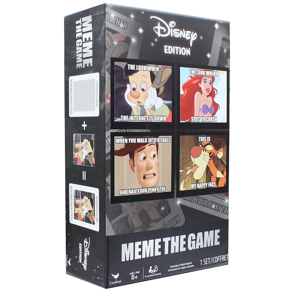 Disney Edition Meme The Game Family Card Game , For 3+ Players