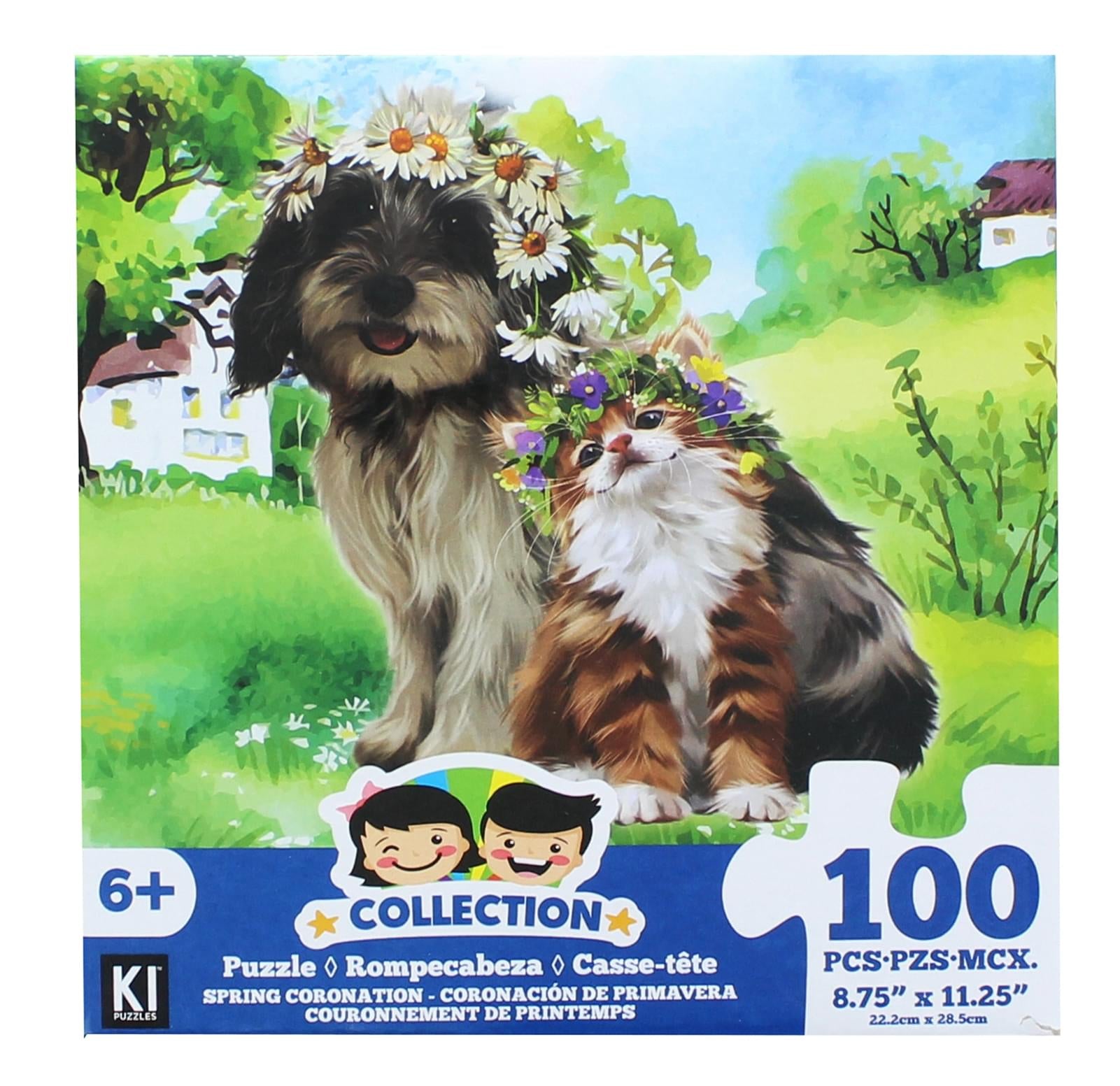Dog And Cat 100 Piece Juvenile Collection Jigsaw Puzzle