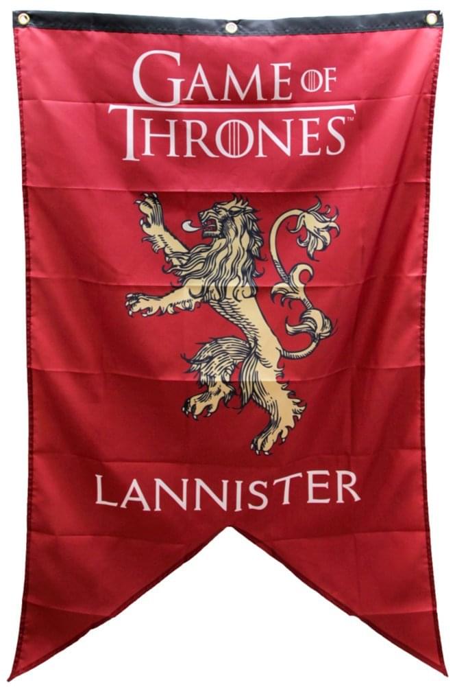Game Of Thrones House Lannister 30 X 50 Fabric Banner