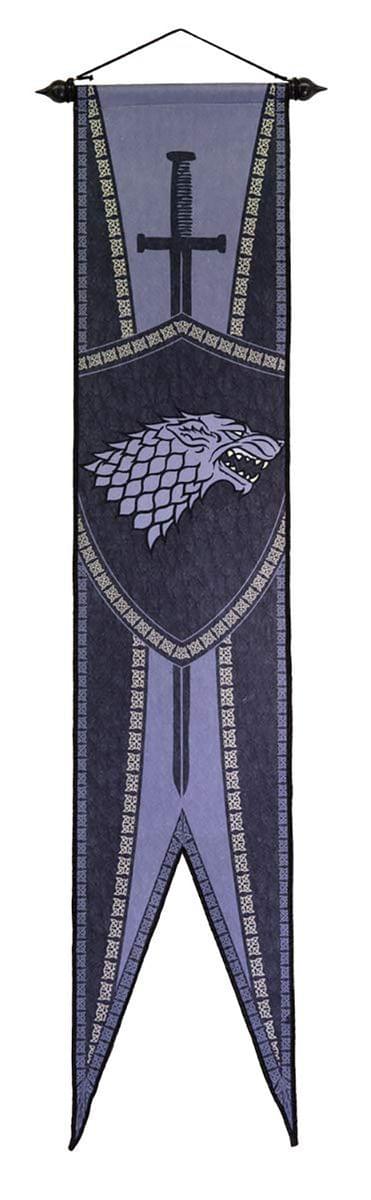 Game Of Thrones 19.25x60 House Stark Felt Wall Banner