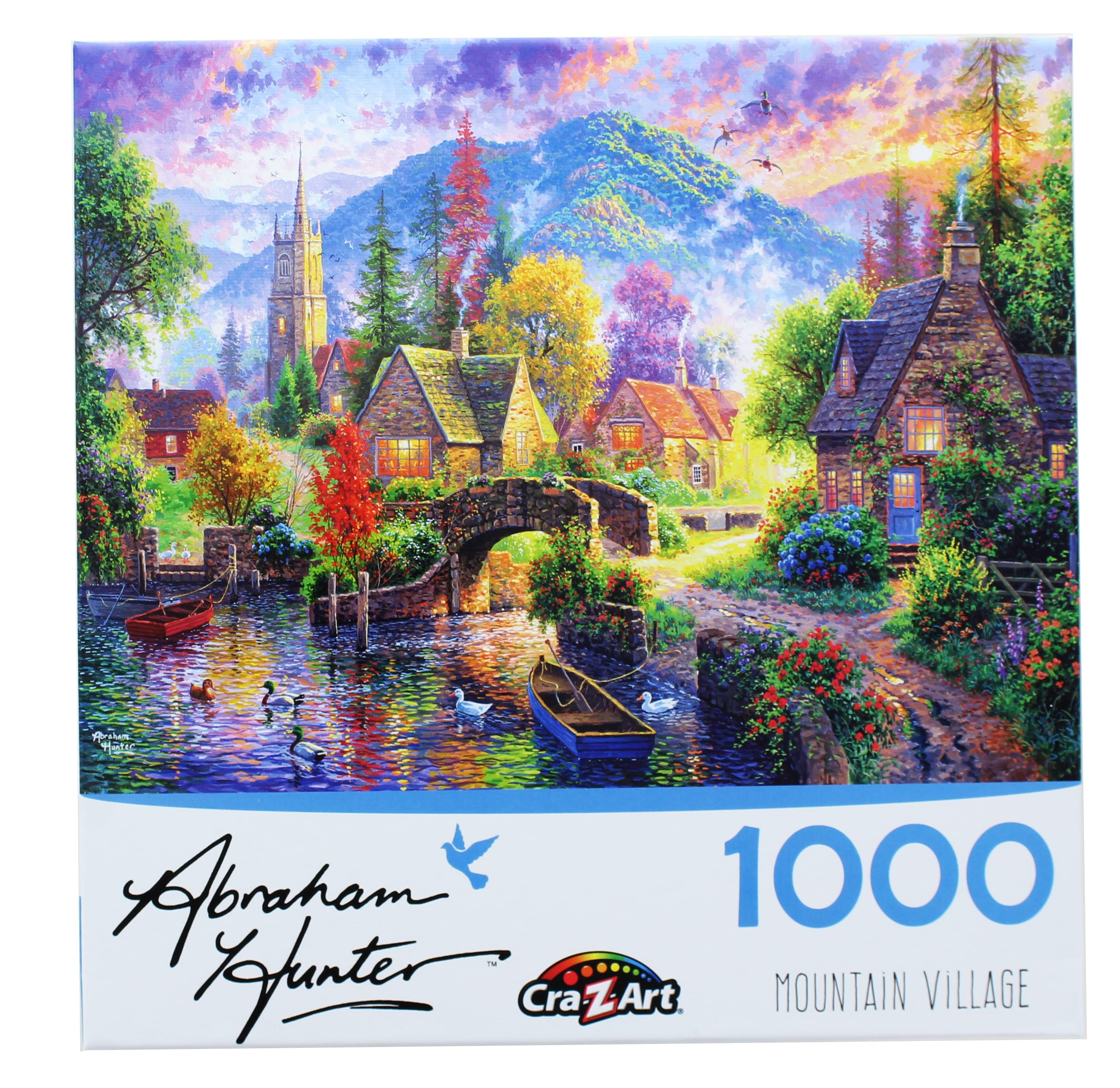 Mountain Village By Abraham Hunter 1000 Piece Jigsaw Puzzle