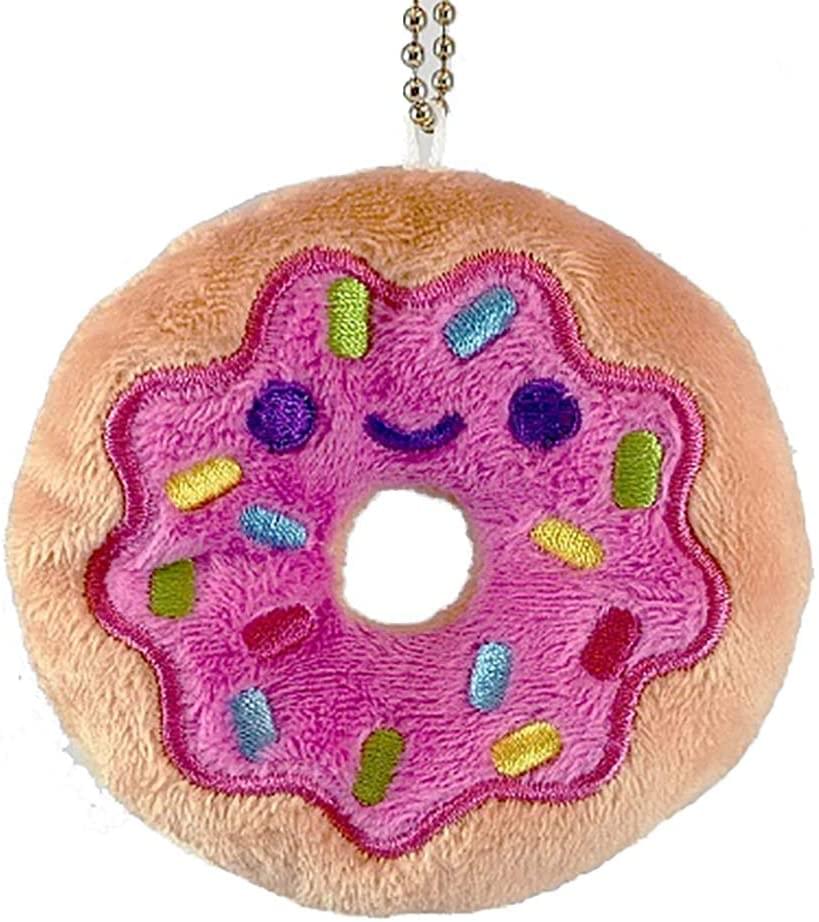 Donut Plush Charm Keychain