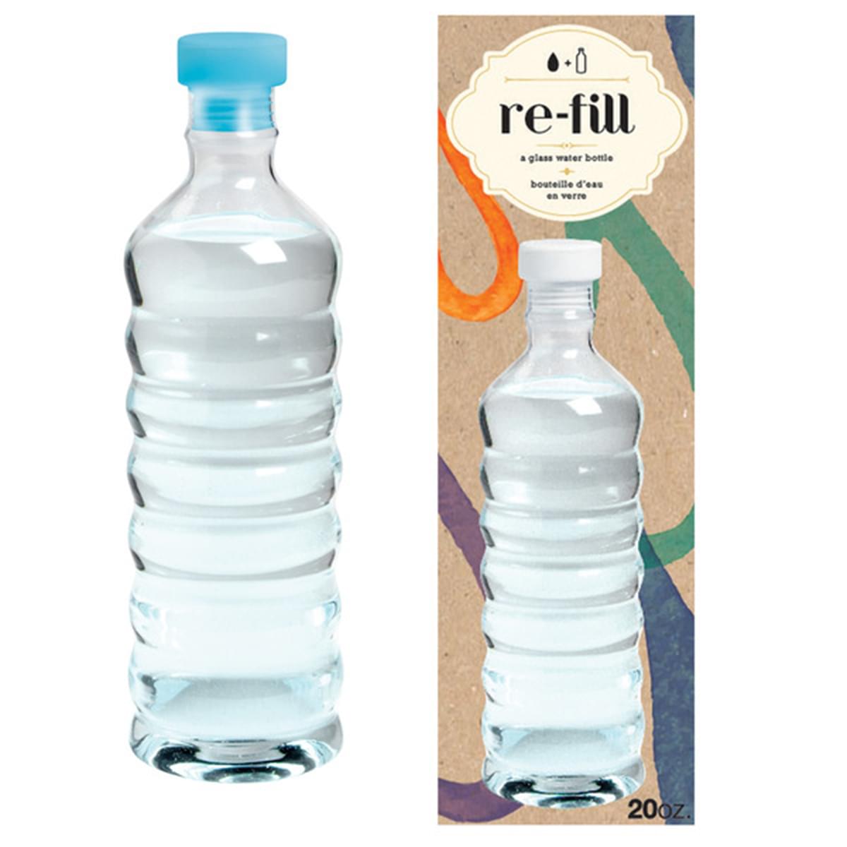 Re-Fill A Glass Water Bottle, 20 Oz.