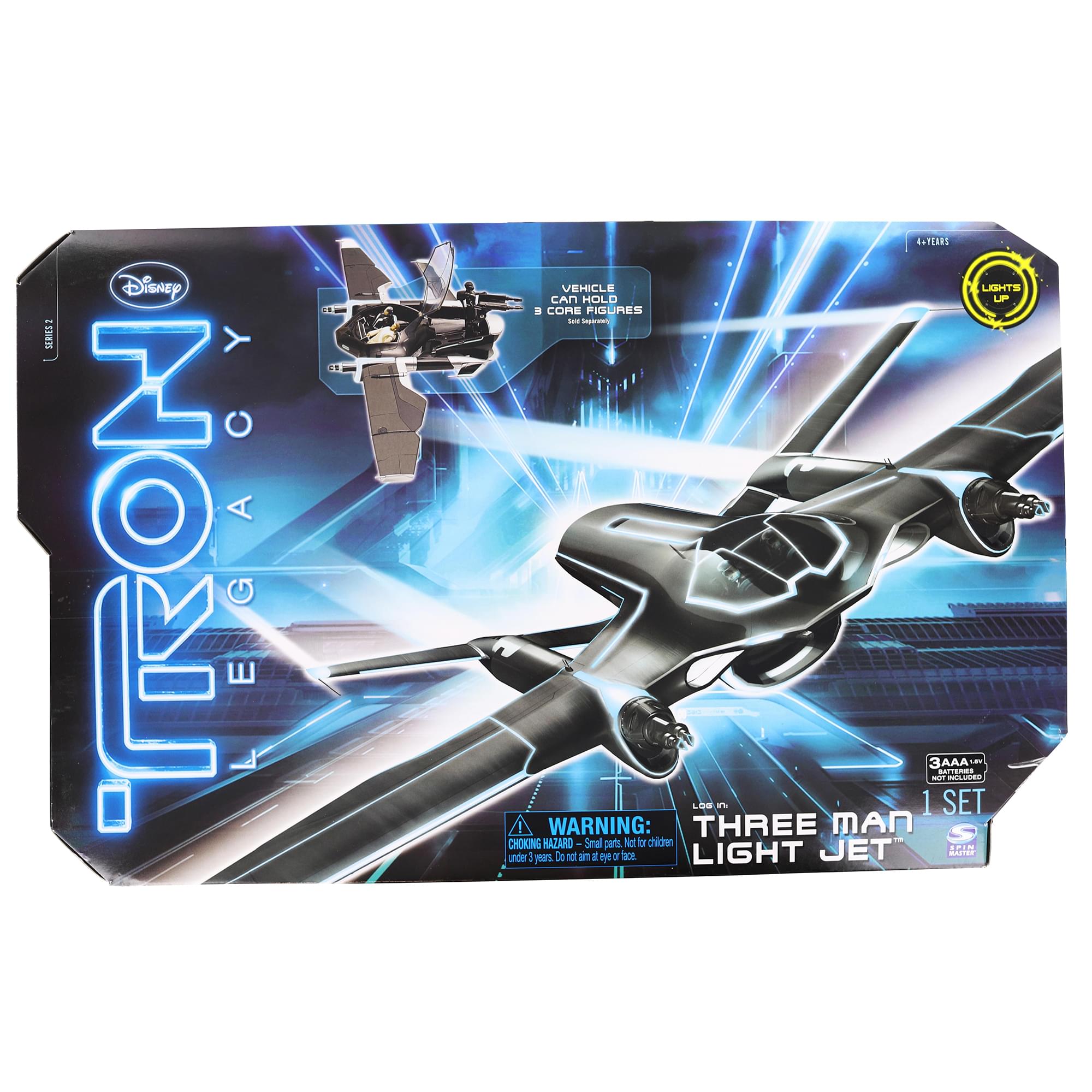 Tron Legacy 3 Man Light Jet Vehicle , For Use With 4 Inch Action Figures