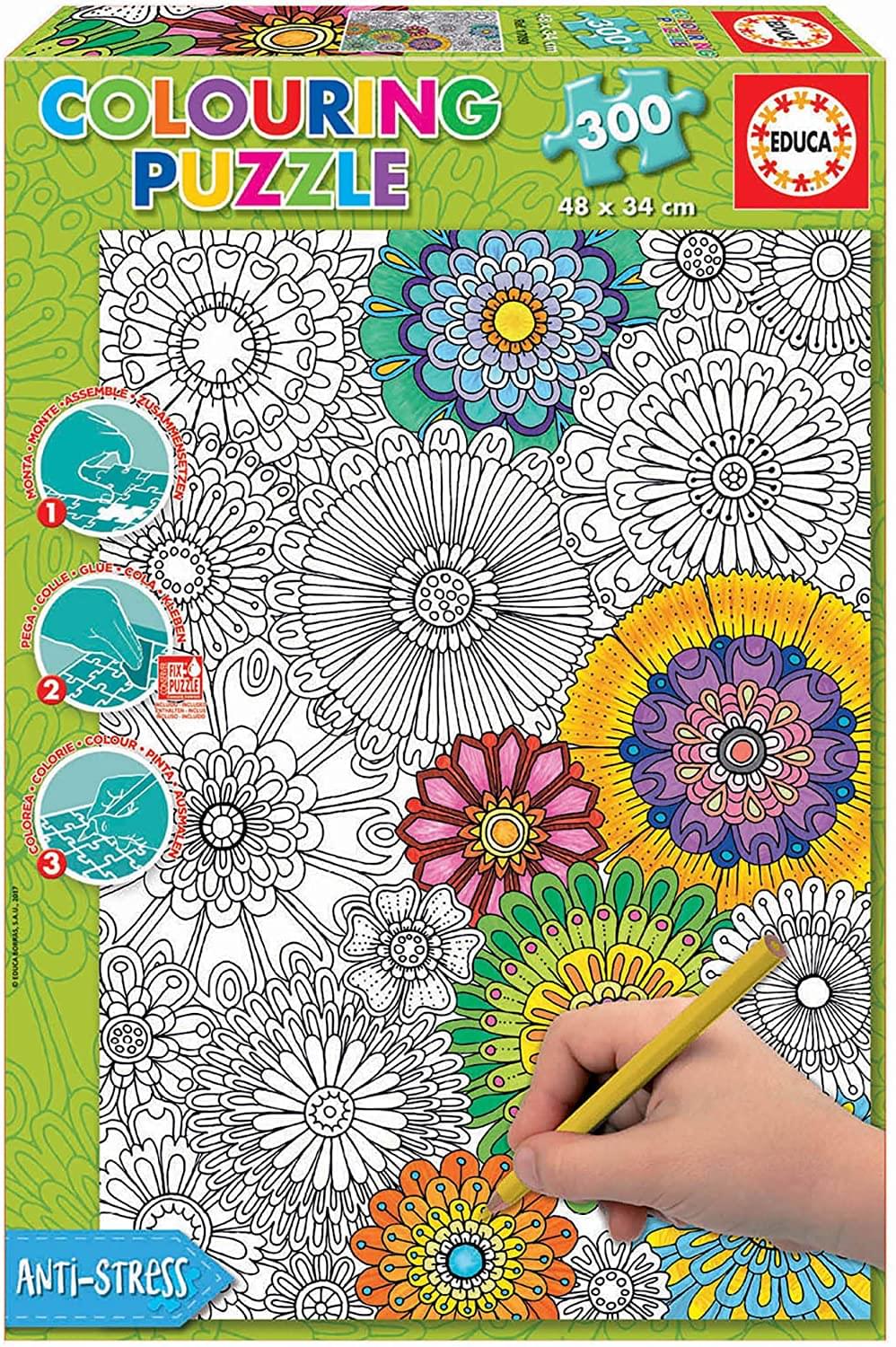 Doodle Art 300 Piece Coloring Jigsaw Puzzle