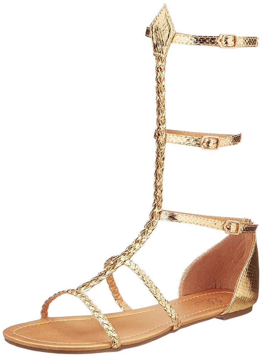 Cairo Gladiator Women's Costume Sandals, Gold