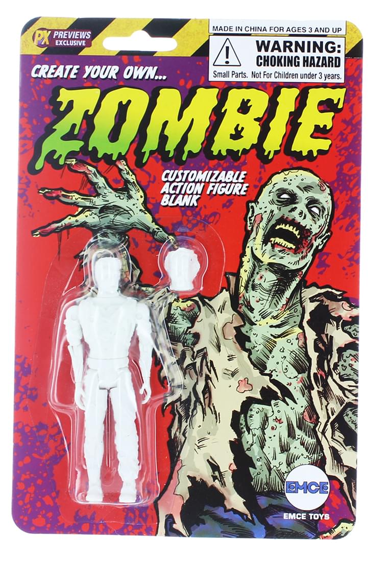 Create Your Own Zombie Customizing Blank 4 Action Figure
