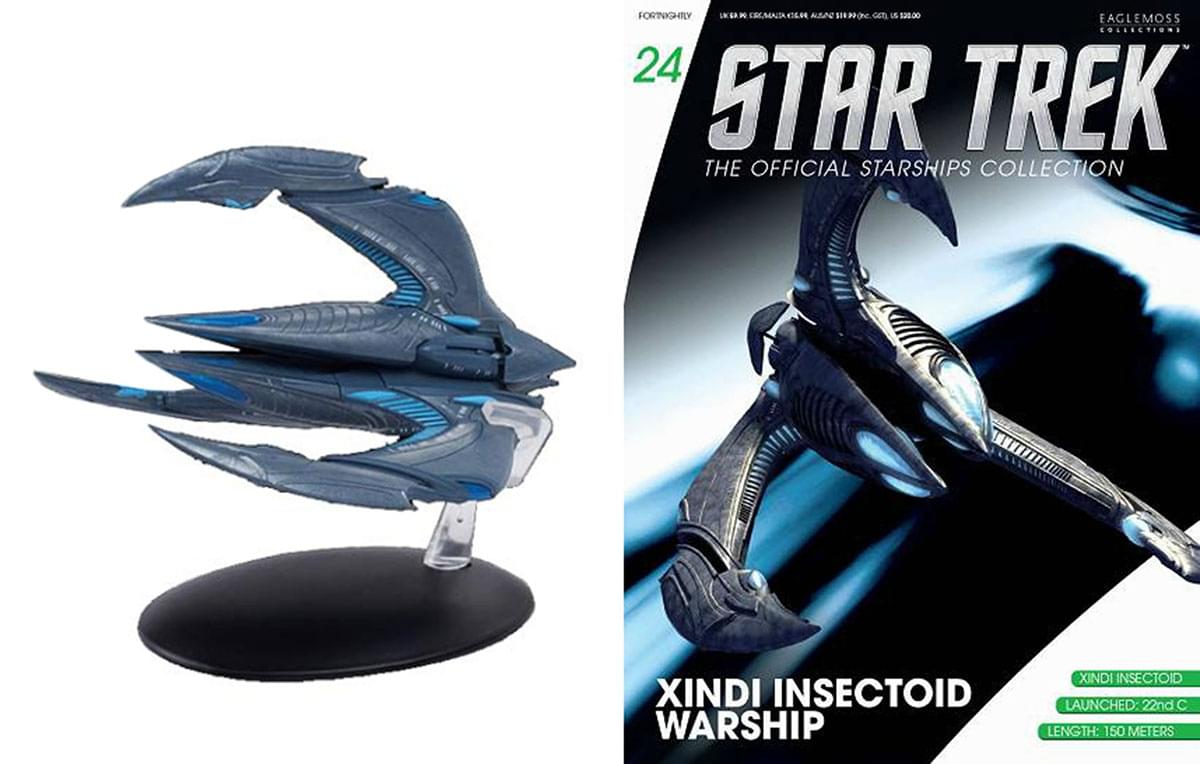 Photos - Other Toys Eaglemoss Star Trek Official Starship Magazine #24 Xindi Insectoid Starshi