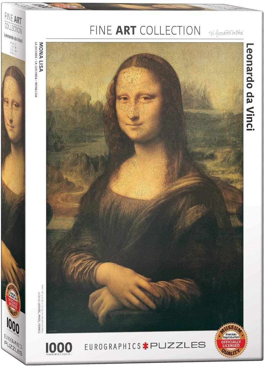 Mona Lisa By Leonardo Da Vinci 1000 Piece Jigsaw Puzzle