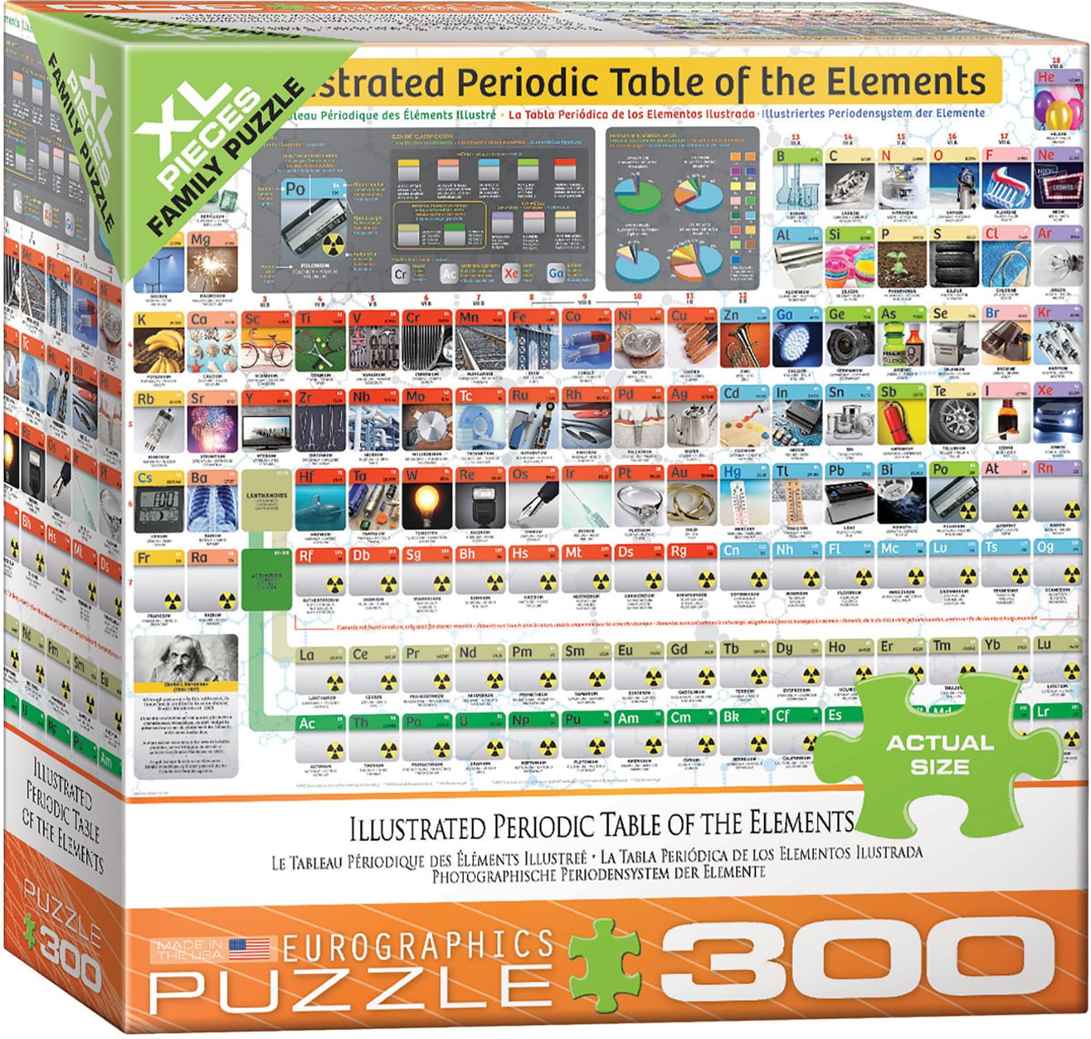 Illustrated Periodic Table Of Elements 300 Piece XL Jigsaw Puzzle