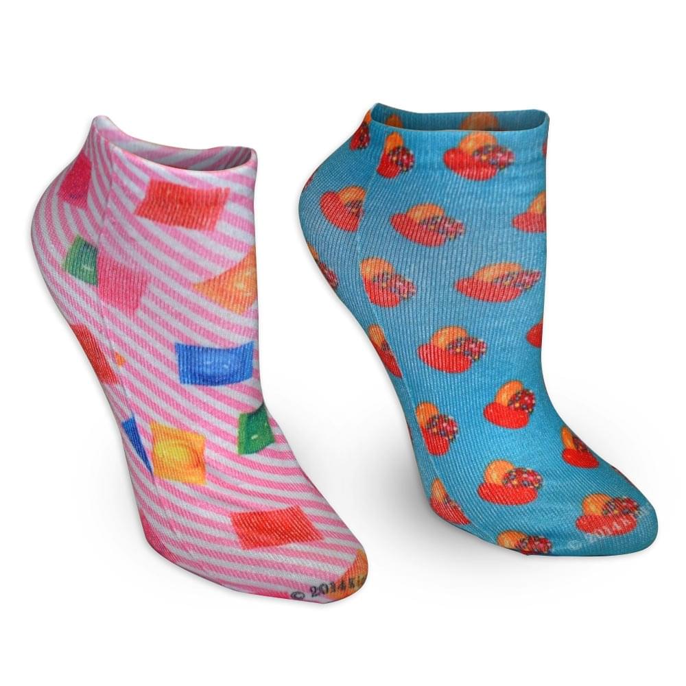 Candy Crush Wrapped Candy Ladies Socks 2-Pack