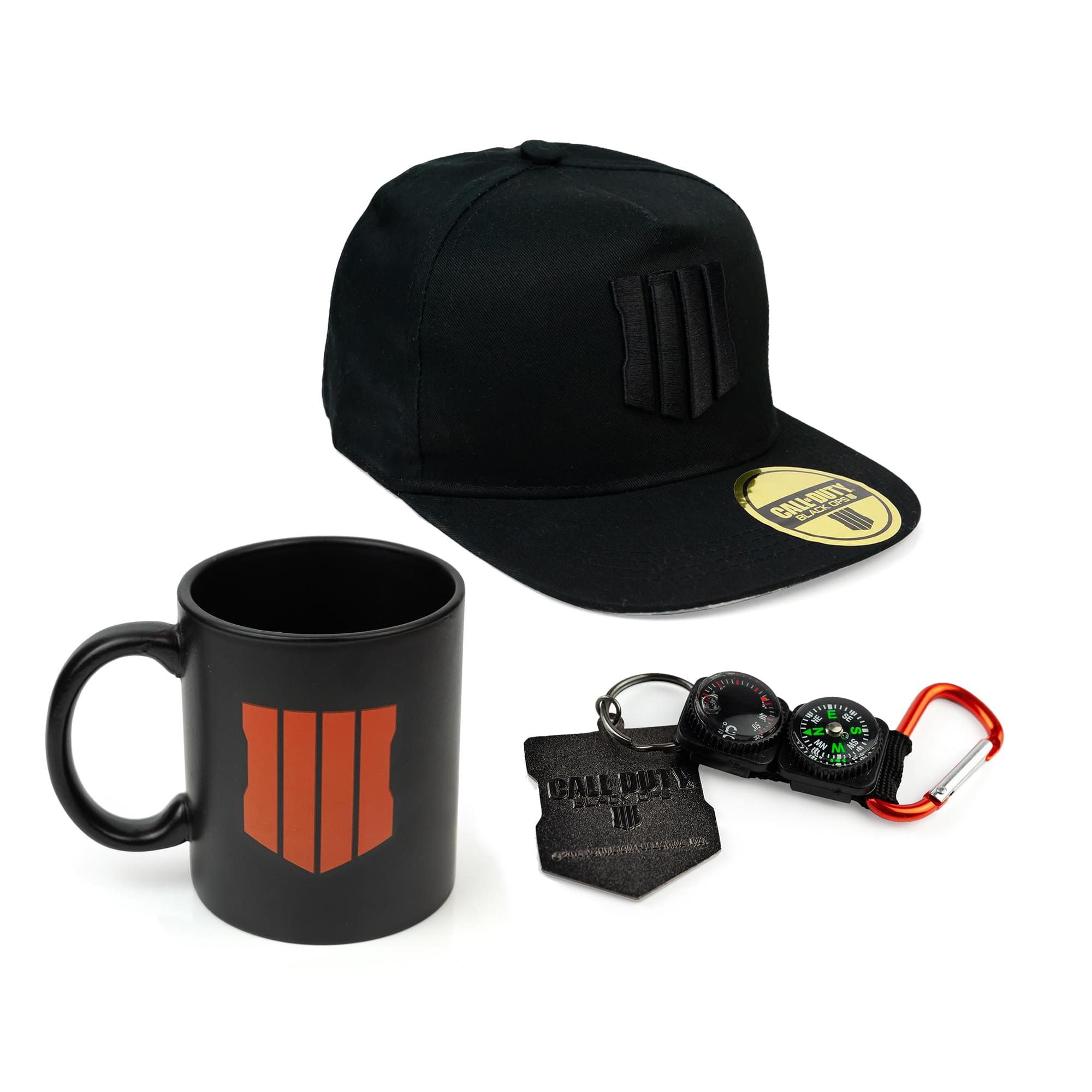 Call Of Duty Black Ops 4 Gift Set , Logo Snapback Cap , Compass