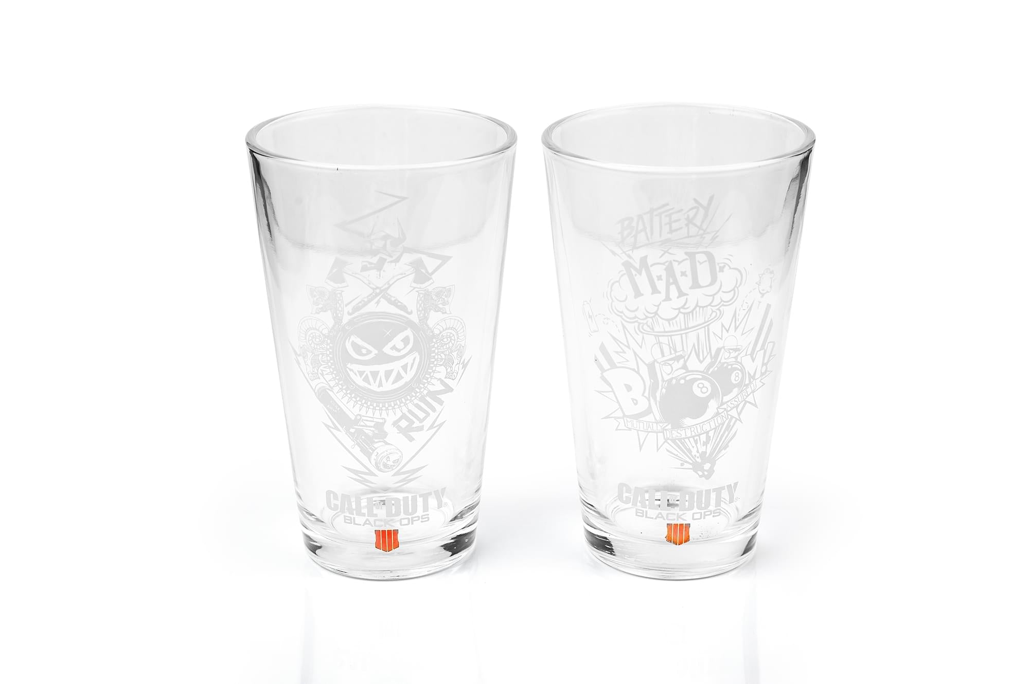 Premium Call Of Duty Black Ops 4 Specialists 17oz Drinking Glasses , Set Of 2