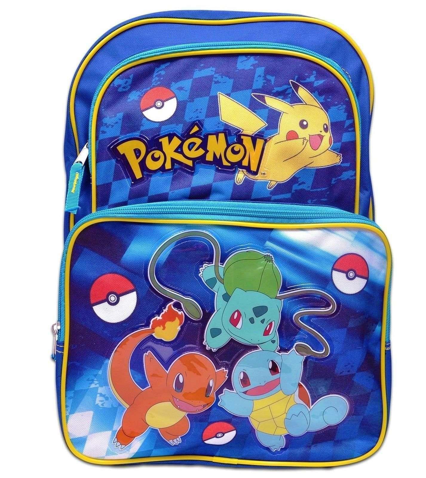 Pokemon Pikachu 16 Inch Backpack , Blue