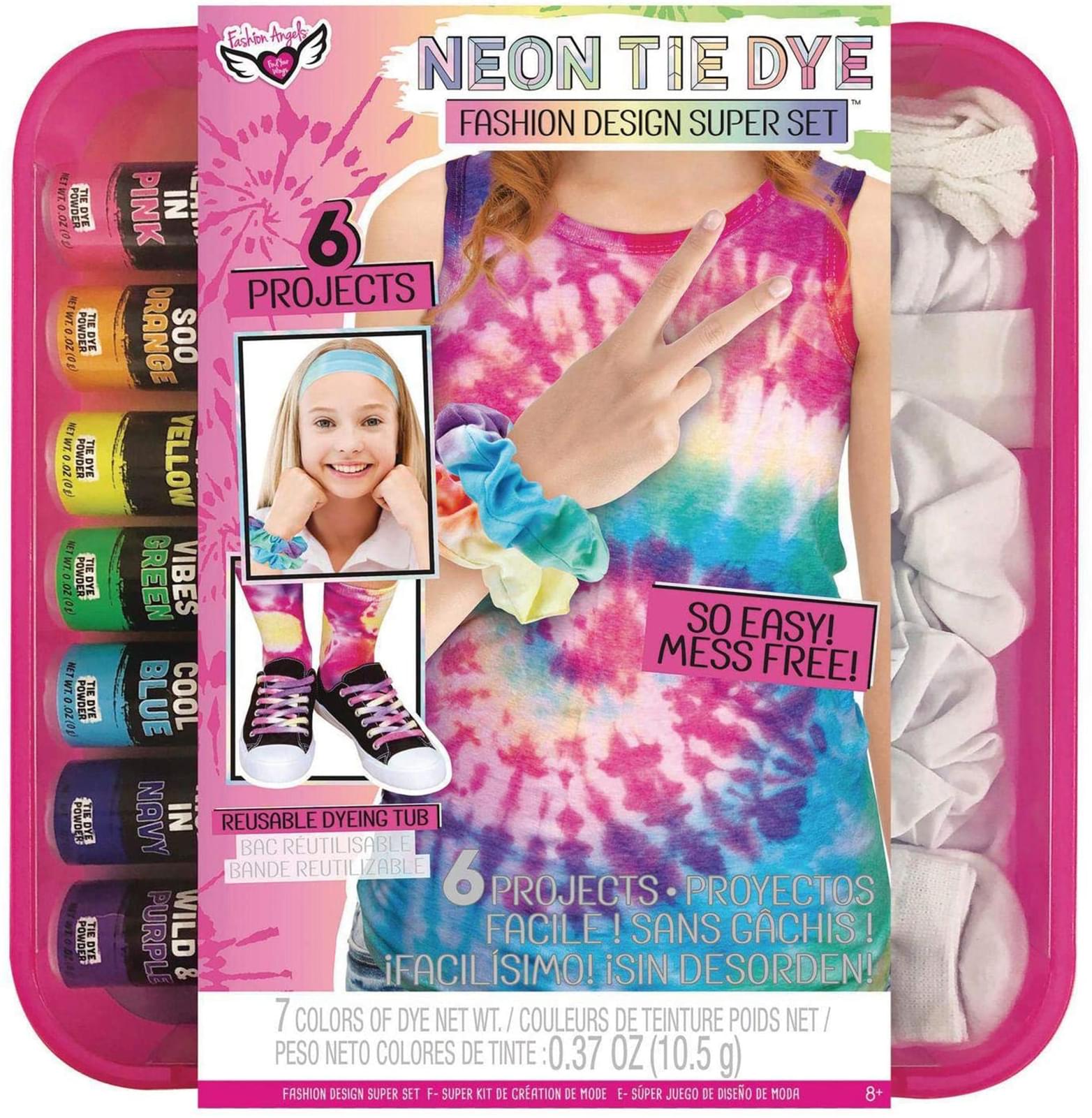 Fashion Angels Neon Tie Dye Fashion Design Super Set