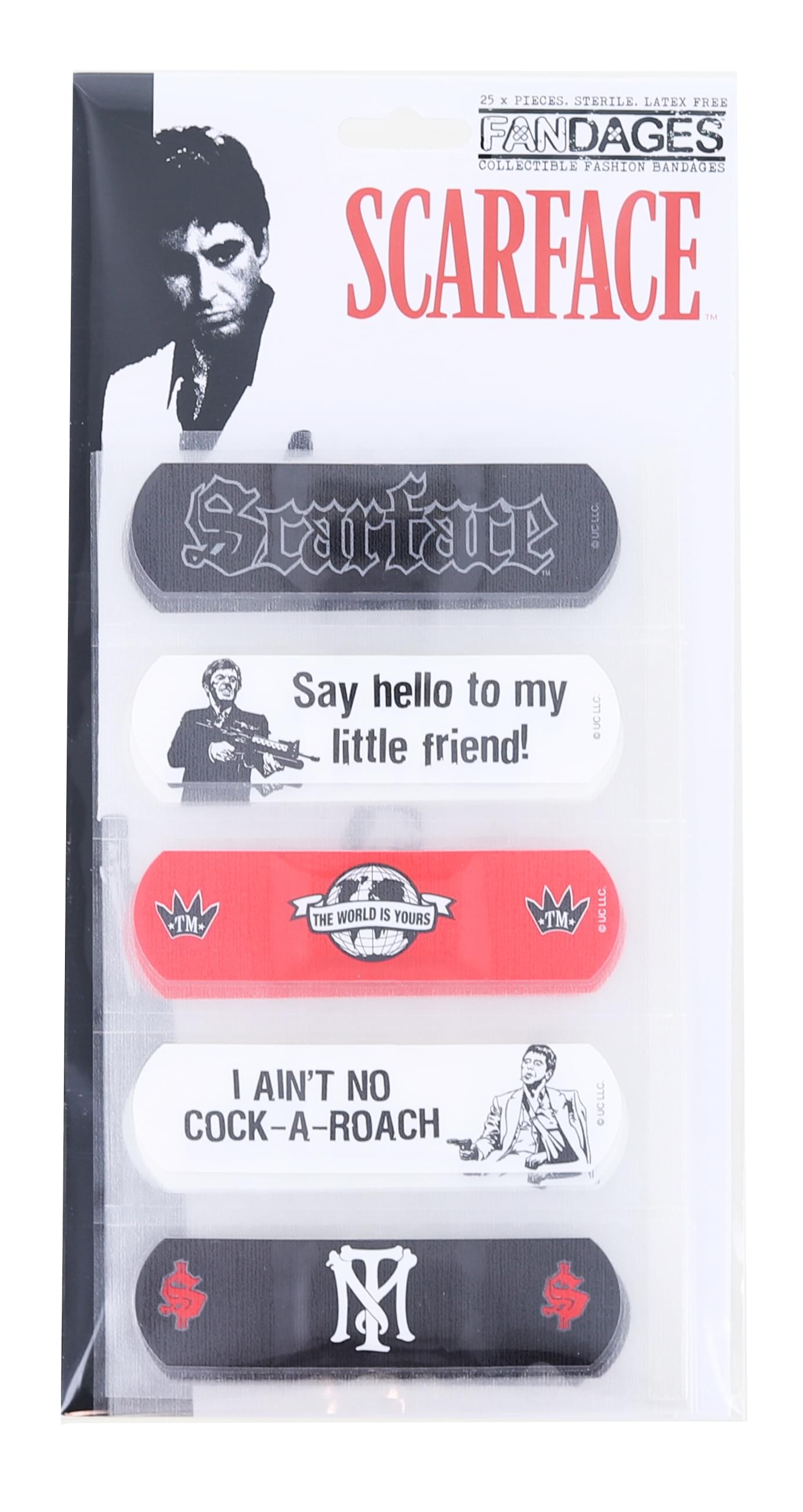 Scarface Fandages Collectible Fashion Bandages , 25 Pieces