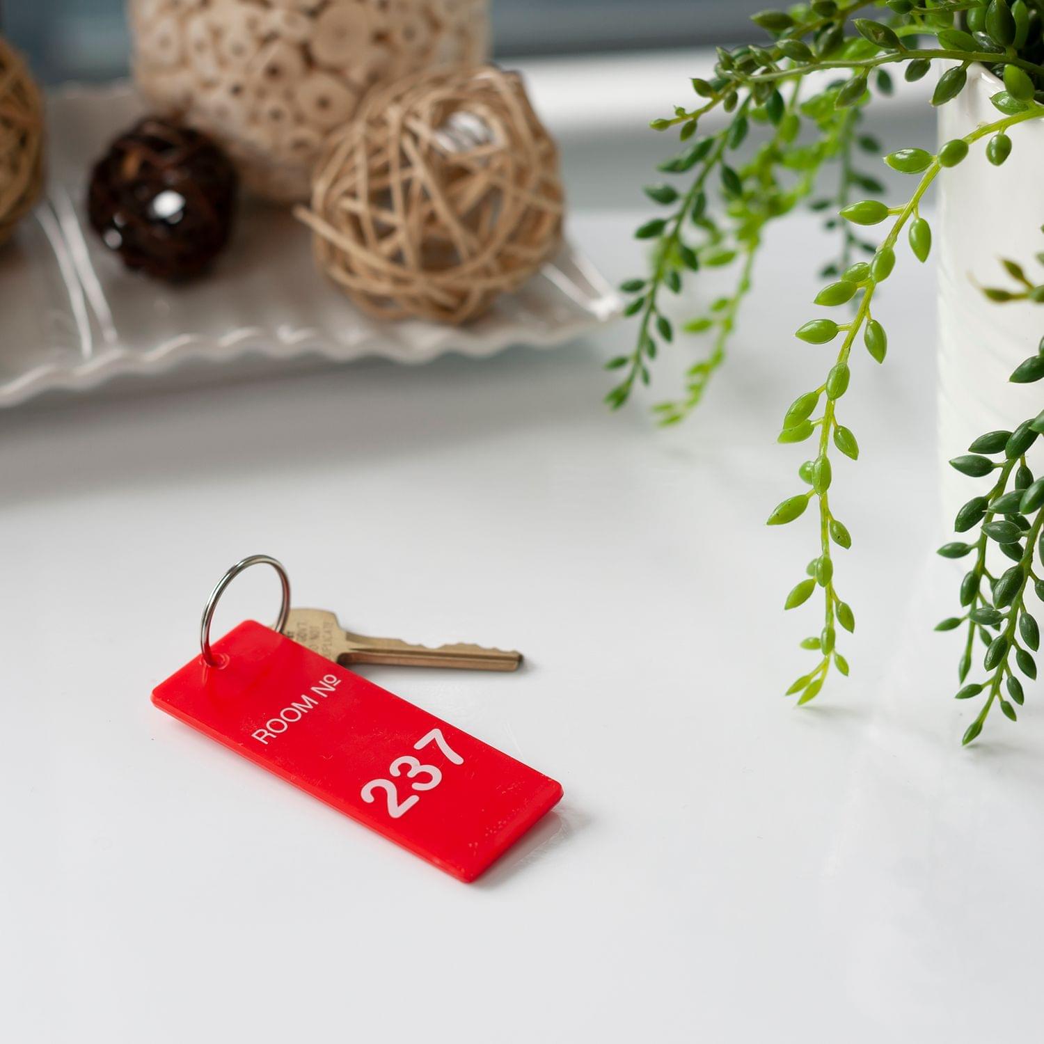 The Overlook Hotel Room 237 Keychain Room Key Tag Replica