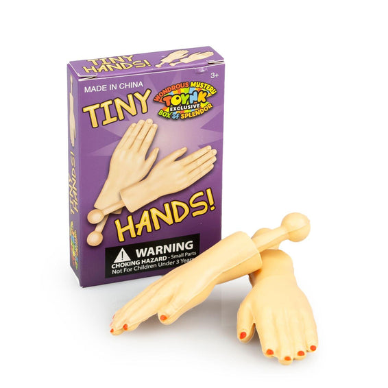 Tiny Hands 4.5-Inch Novelty Toy | Left and Right + Middle Finger Hand Deep  Brown