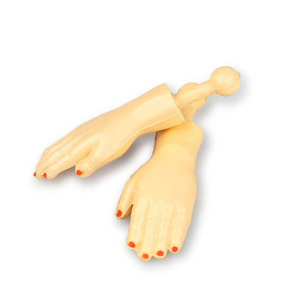 toynk tiny hands 4.5-inch novelty toys, tan left and right hands