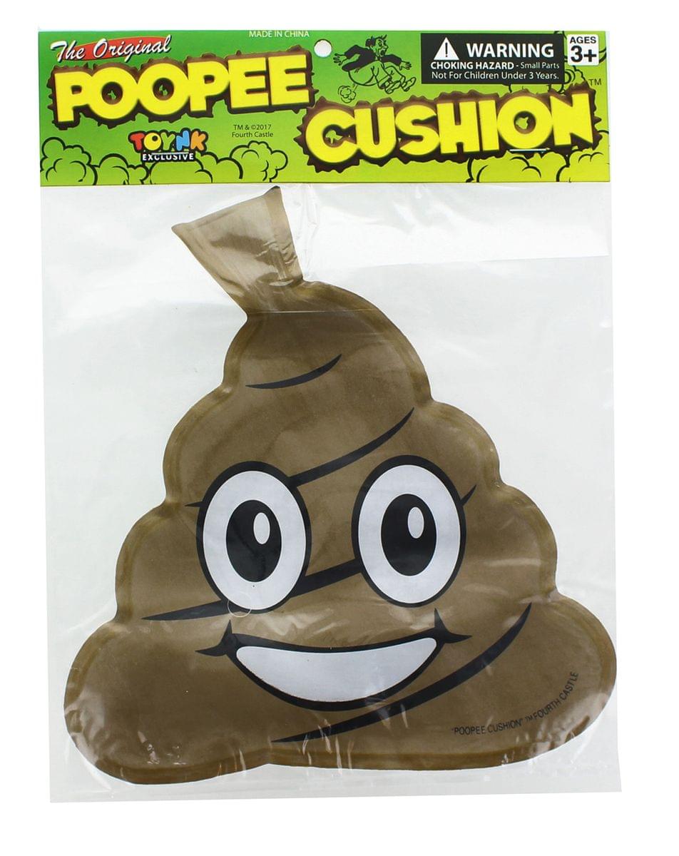 poop emoji farting dog toy
