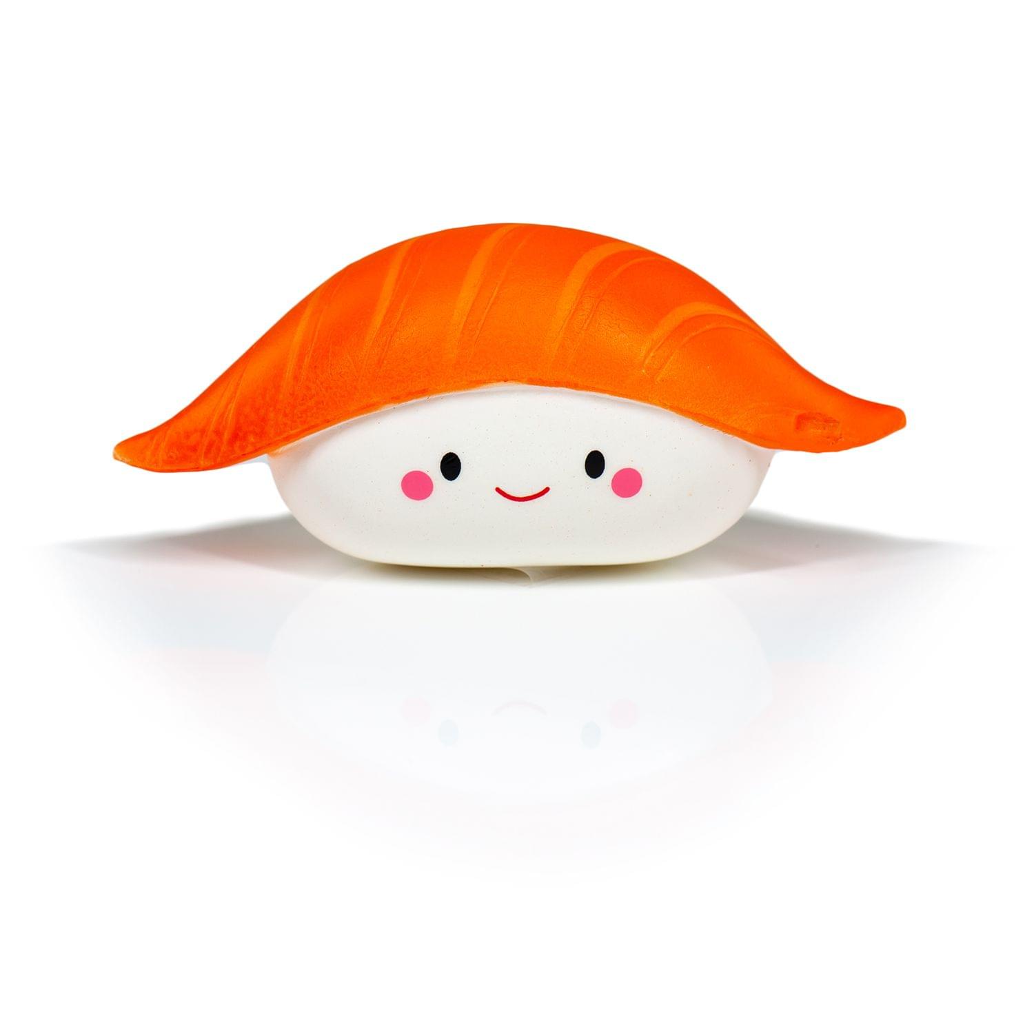 Smiling Salmon Nigiri Sushi Scented Squishy Foam Toy , Japanese Anime Collection