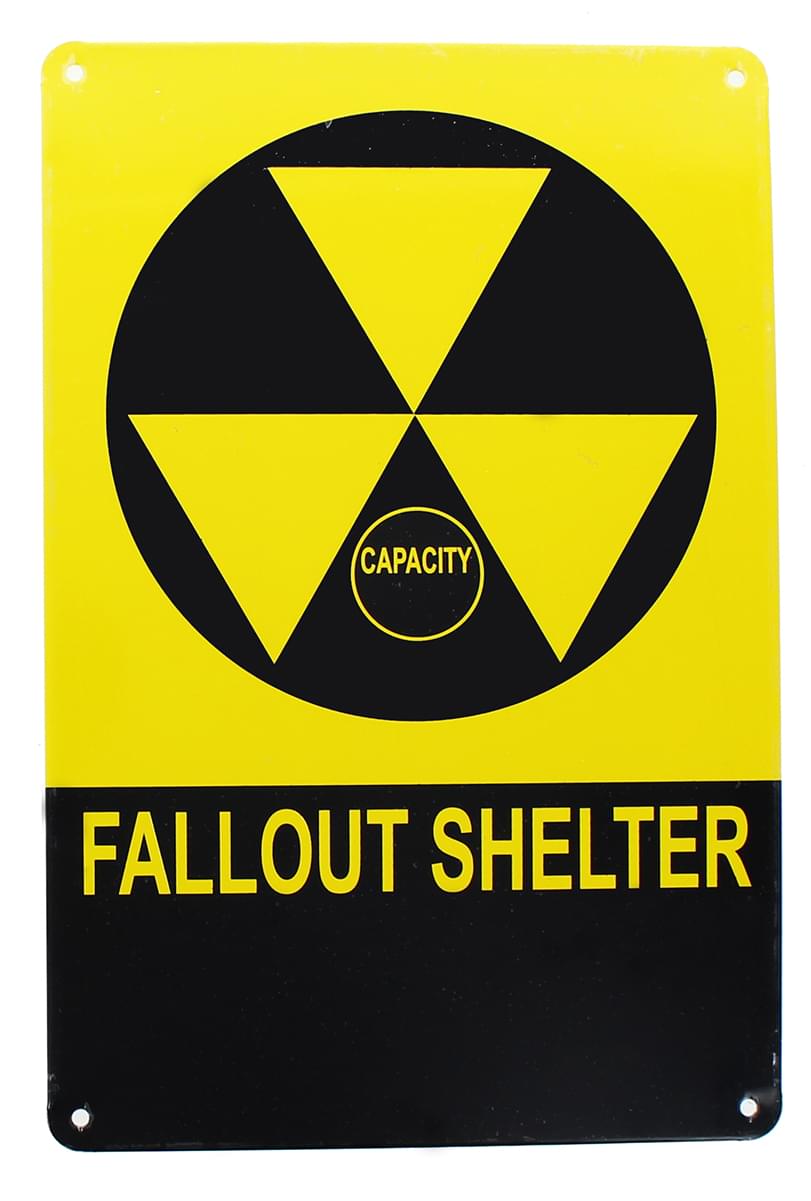 fallout shelter sign old