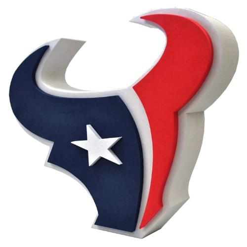 NFL 3D Foam Logo 18 Wall Display: Houston Texans