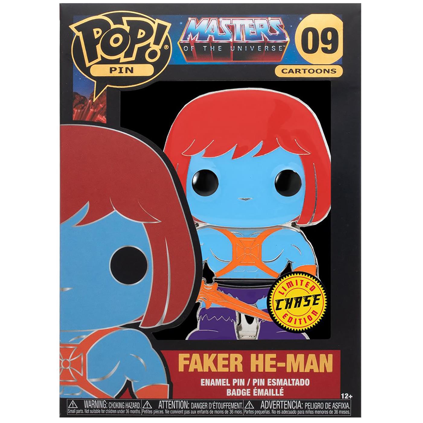 Masters Of The Universe 3 Inch Funko POP Pin , Faker He-Man Chase