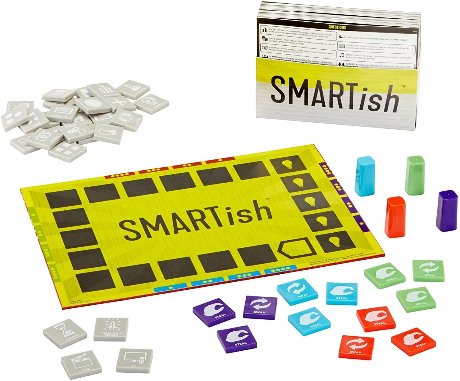 SMARTish Trivia Board Game , For 2-12 Players