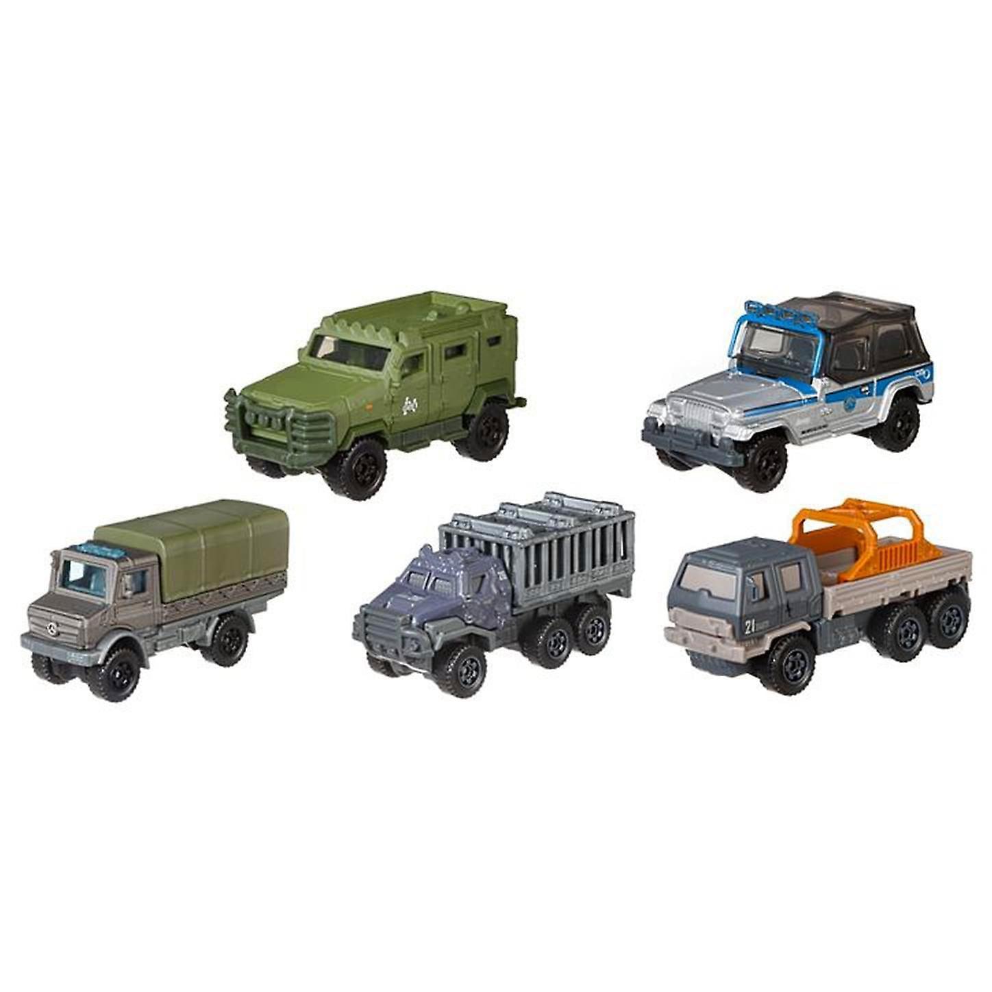 Jurassic World Matchbox Die-Cast Vehicle 5-Pack , All Terrain Fleet