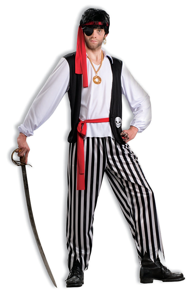 Pirate Matey Costume Adult Men Free Shipping 9405