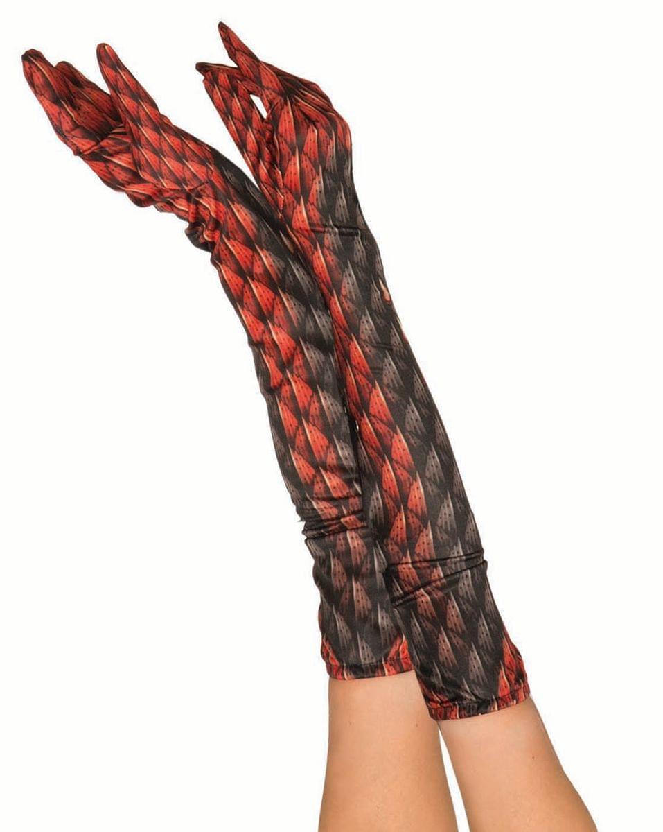 Demons & Devils Women's Costume Gloves, Devil Fire