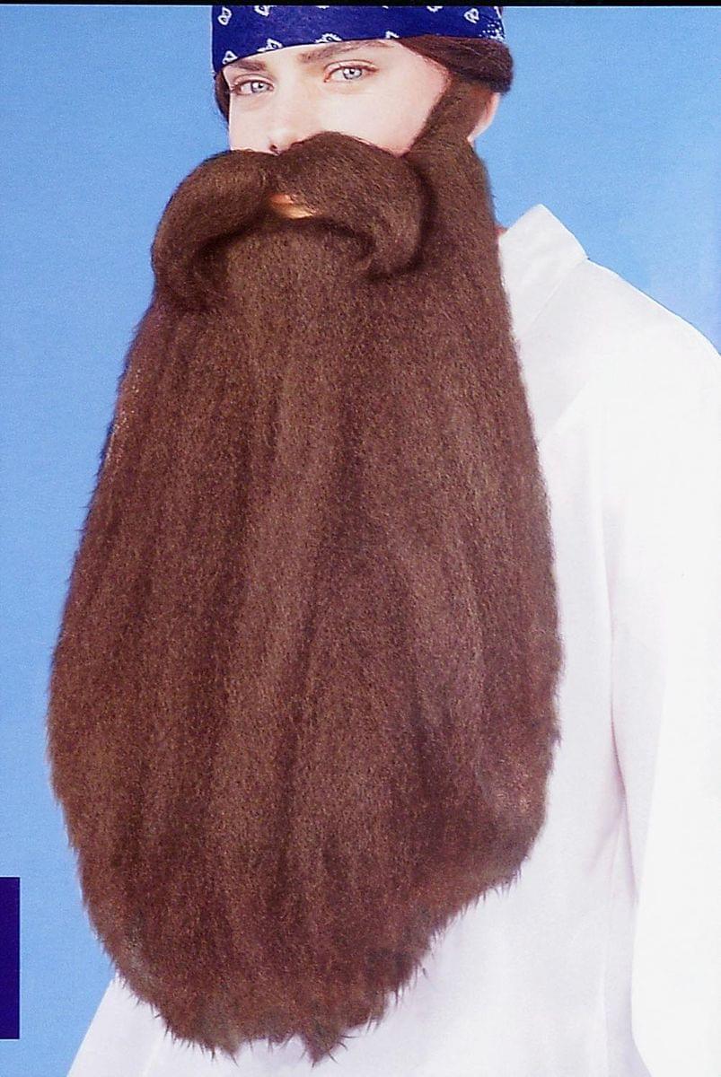 Duck Hunter 18 Facial Hair Accessory Brown Beard Moustache