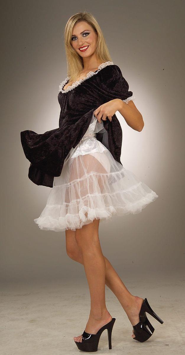 19 White Crinoline Mini Tutu Petticoat Costume Adult
