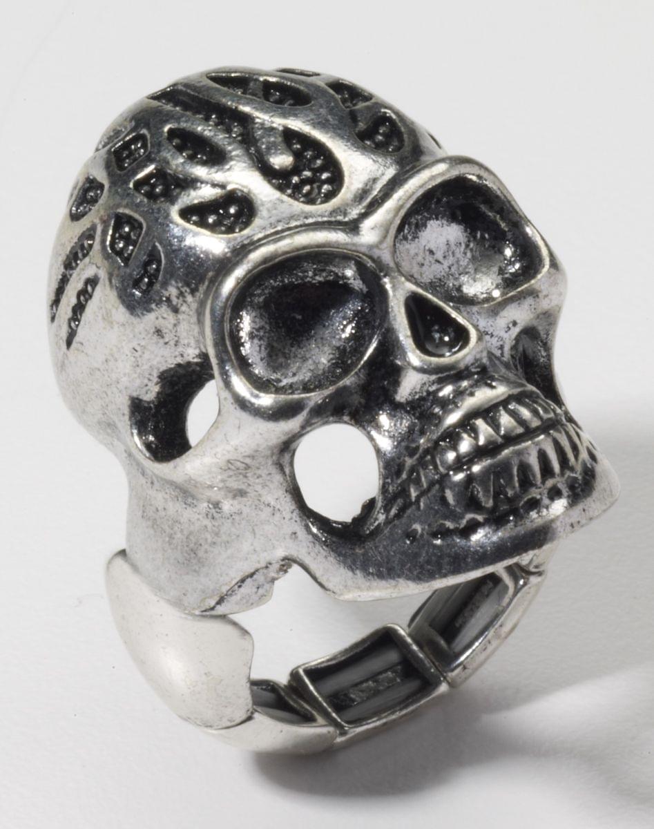 Biker Skull Ring Costume Jewelry Adult | Free Shipping