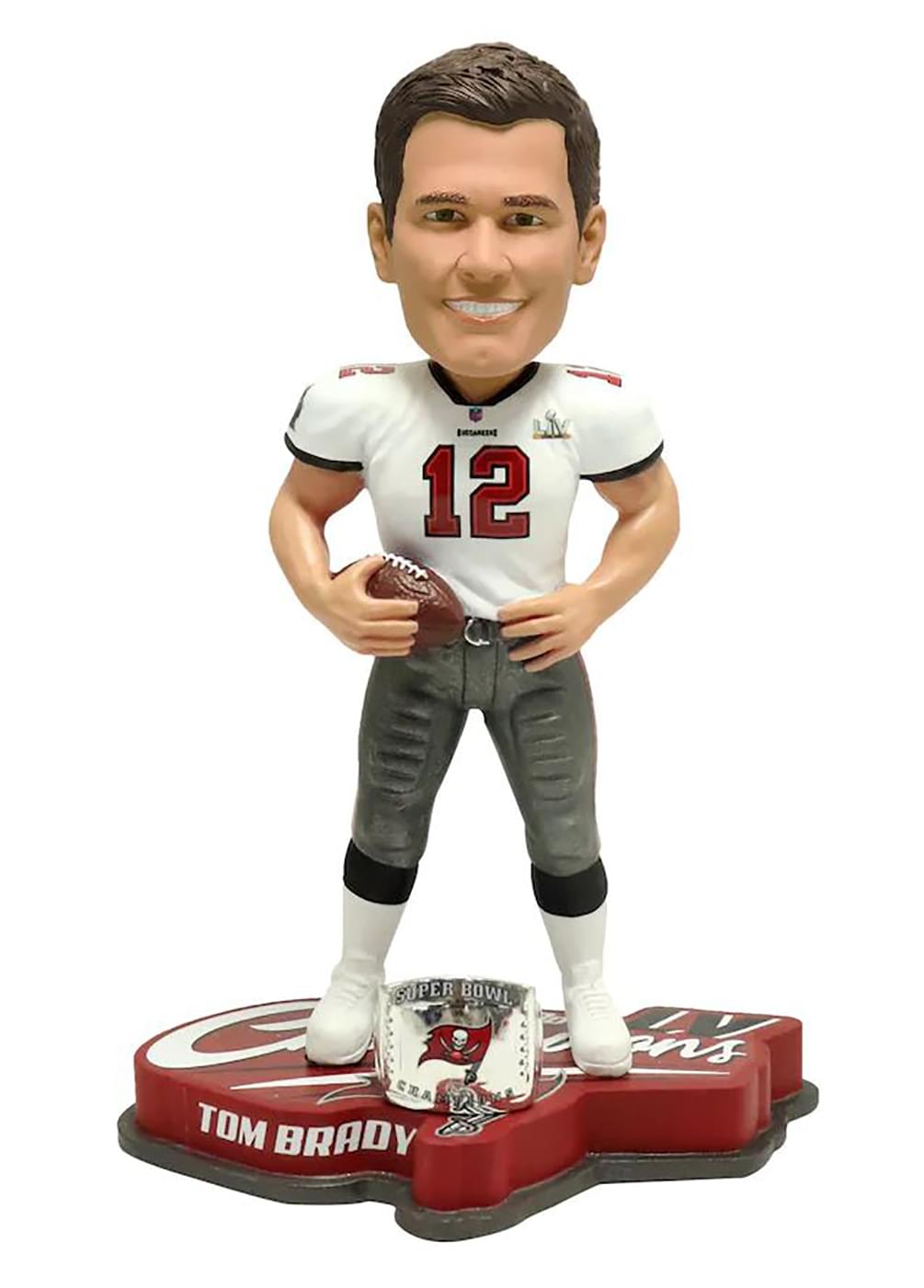 Tampa Bay Buccaneers Superbowl LV NFL Bobble Head , Champions Ring Tom Brady