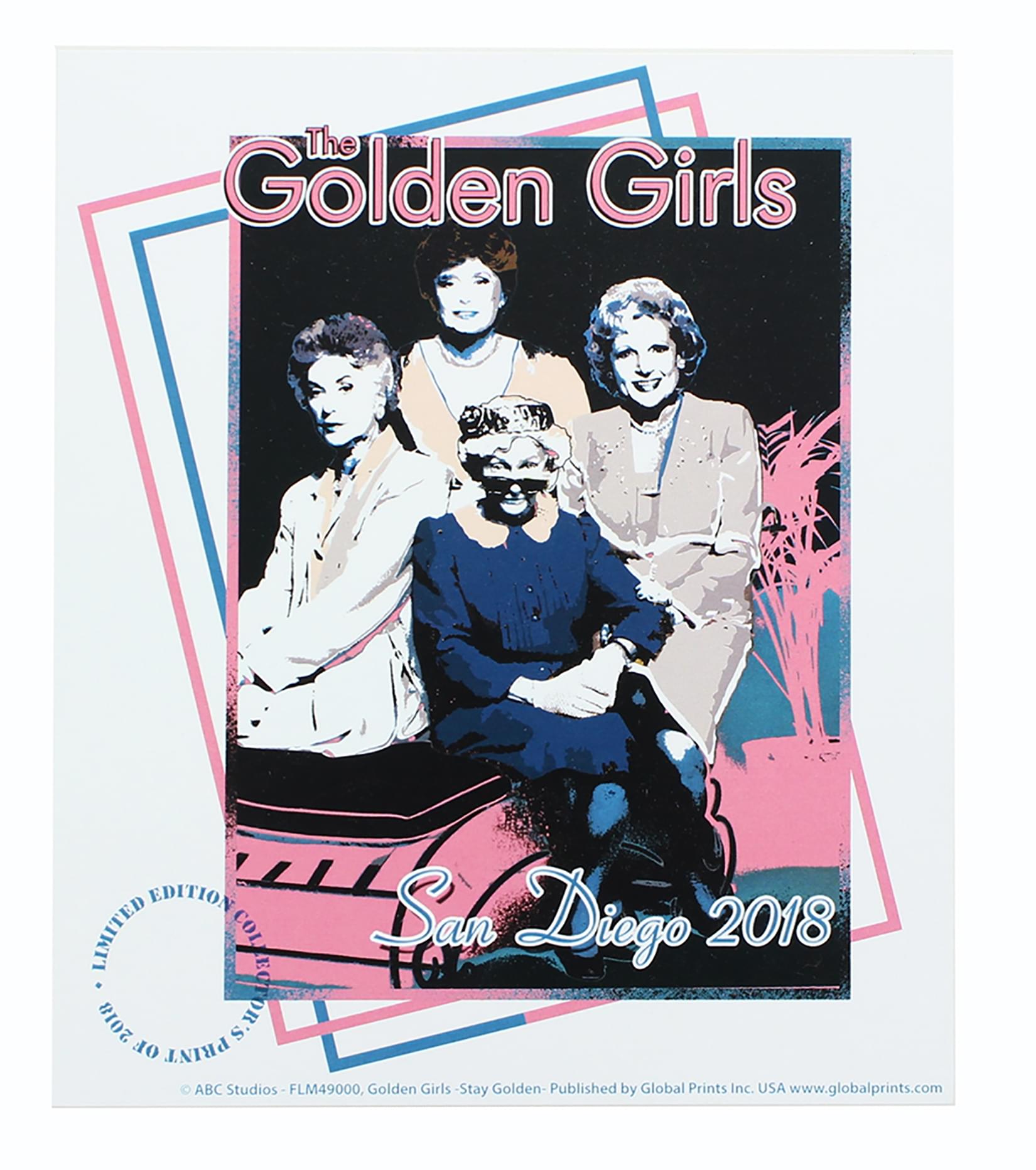 The Golden Girls 7 X 6 Print Poster SDCC 2018