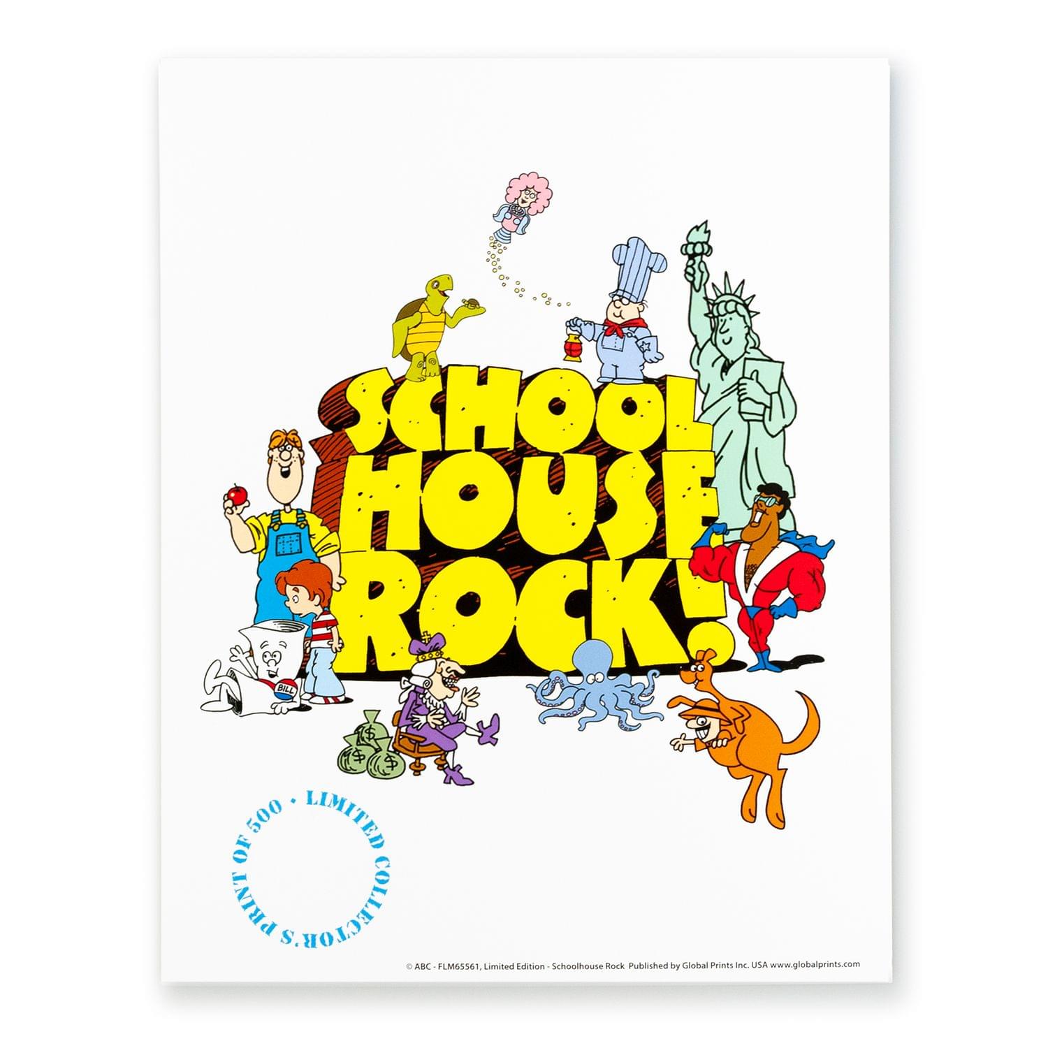 Schoolhouse Rock 11x14 Print Poster (SDCC Exclusive)