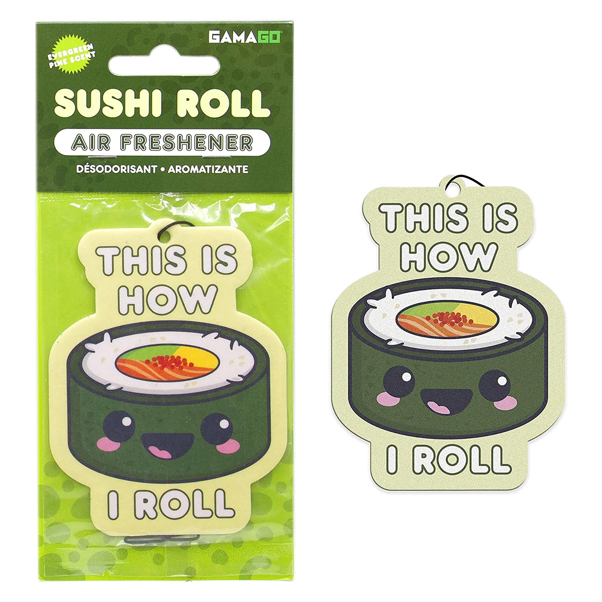 Sushi Roll GAMAGO Air Freshener , Evergreen Pine Scent