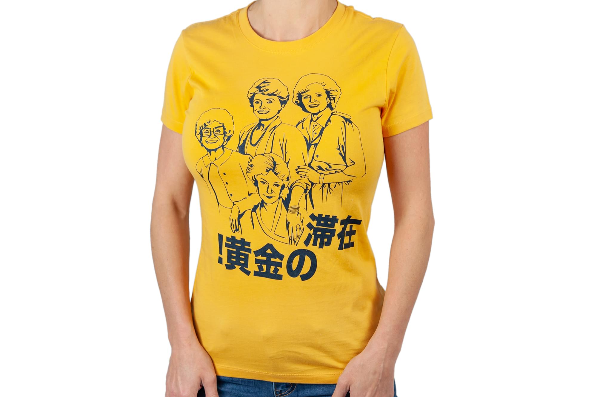 The Golden Girls 'Stay Golden Japan!' Women's Mustard T-Shirt , Comfort Fit